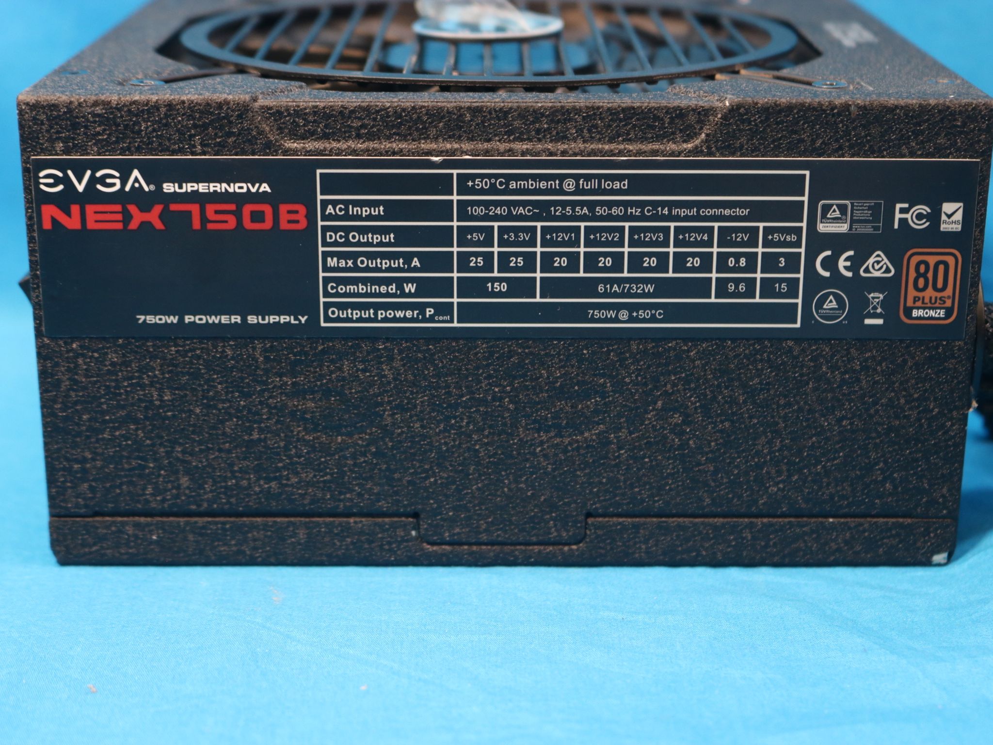 EVGA SuperNOVA NEX750B 750W Semi-Modular 80 PLUS Bronze ATX Desktop PSU 110-B1-0750