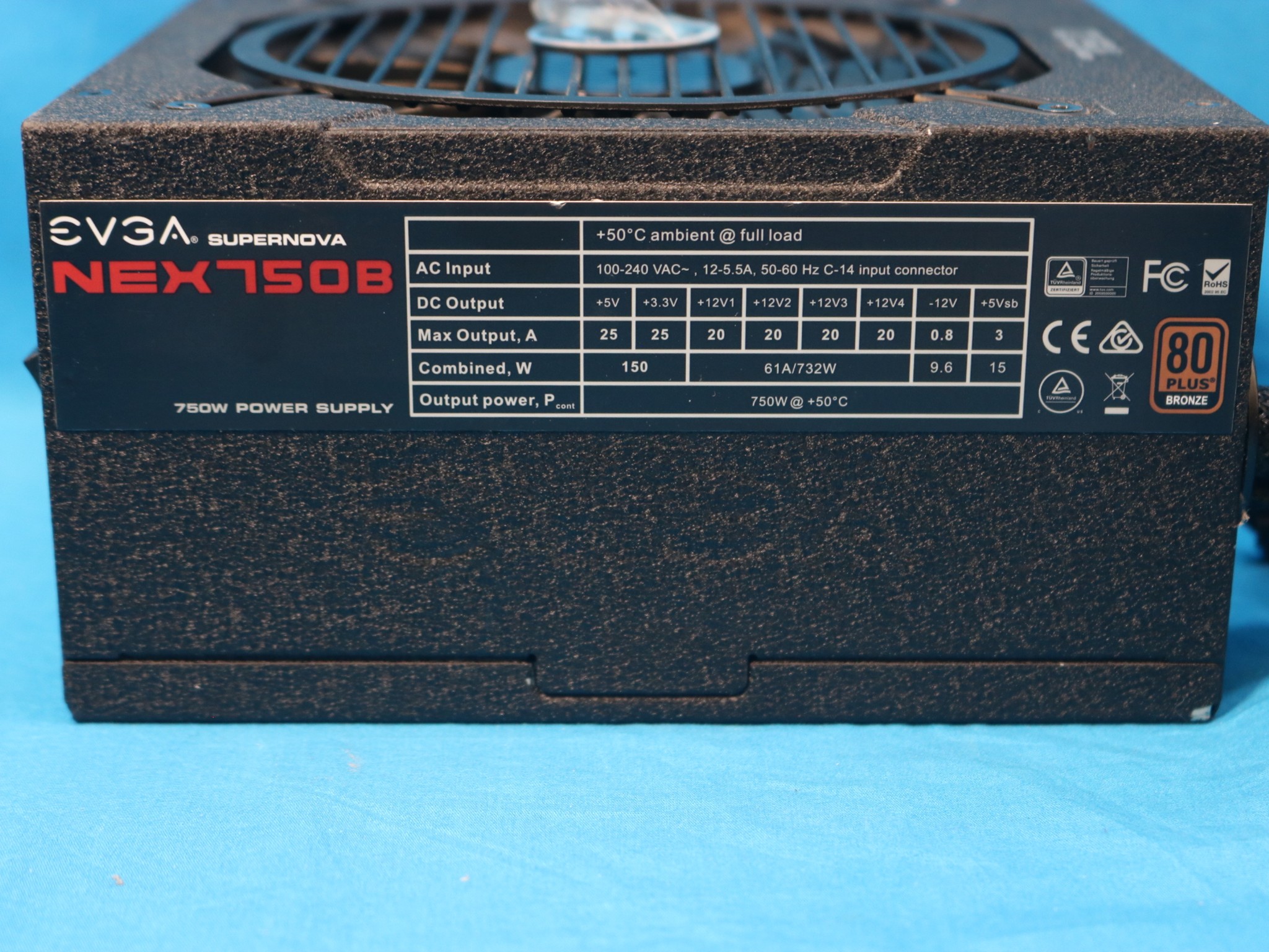 EVGA SuperNOVA NEX750B 750W Semi-Modular 80 PLUS Bronze ATX Desktop PSU 110-B1-0750