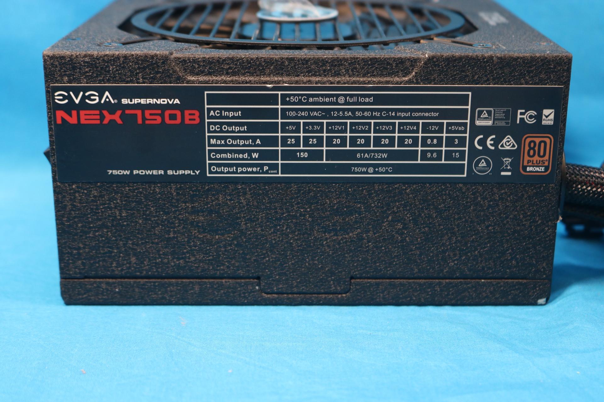 EVGA SuperNOVA NEX750B 750W Semi-Modular 80 PLUS Bronze ATX Desktop PSU 110-B1-0750