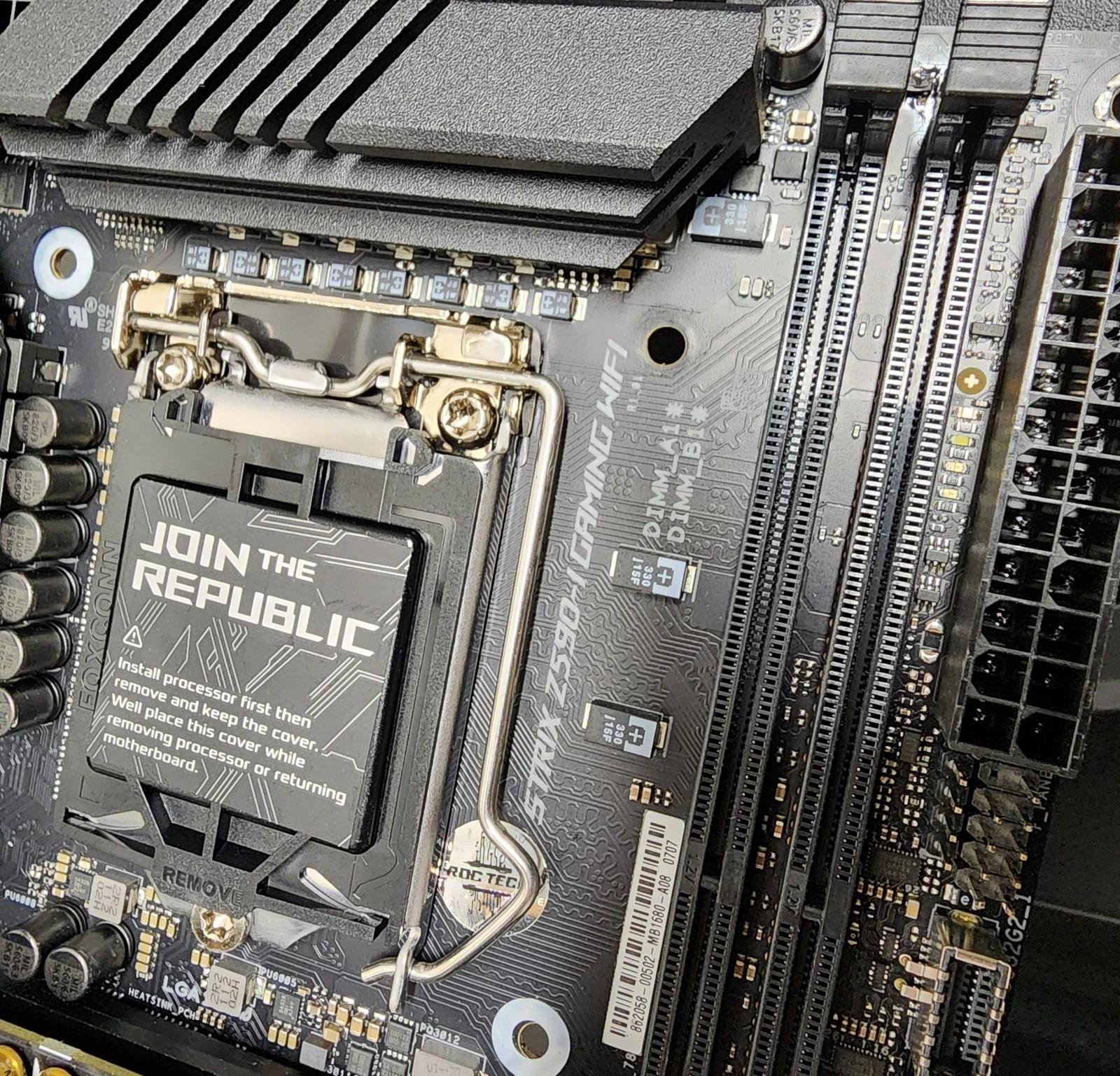 UPDATED BIOS ASUS ROG STRIX Z590-I GAMING WIFI 6E LGA1200 DDR4 M-ITX MOTHERBOARD