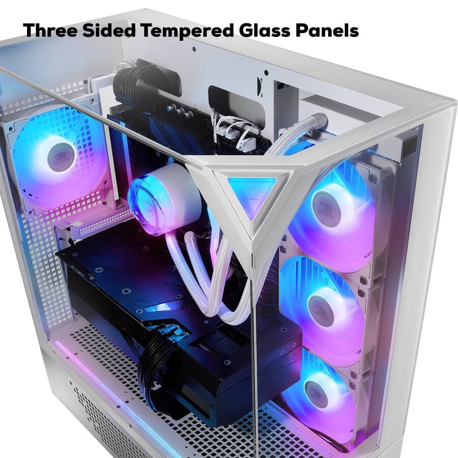 iBUYPOWER Gaming PC RTX 5070 12GB Ryzen 9 9900X 32GB DDR5 2TB NVMe Win11 White