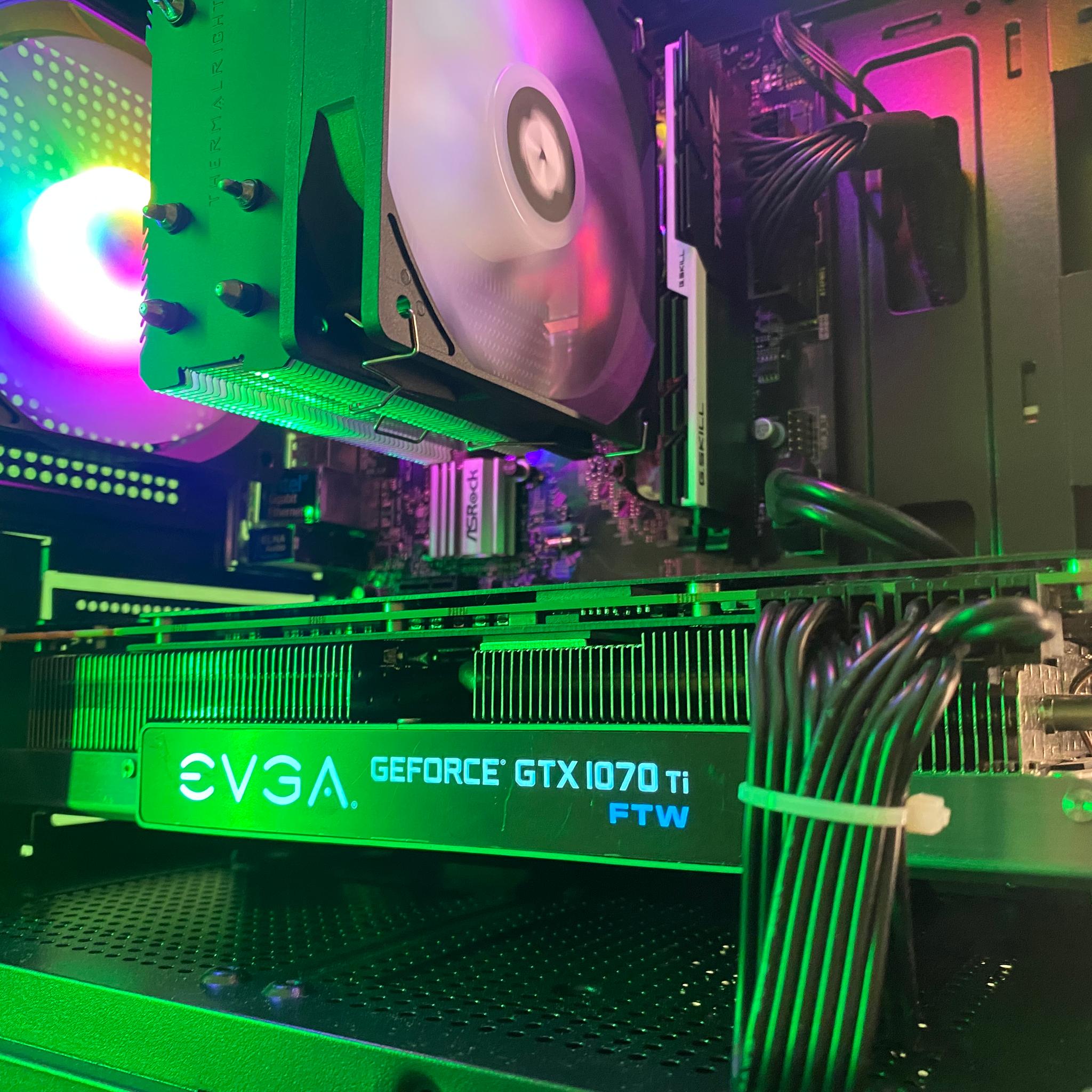 RGB Gaming PC | EVGA GTX 1070 Ti FTW 8GB | Intel Core i5-7500 | 16GB DDR4 RAM | 500GB SSD |