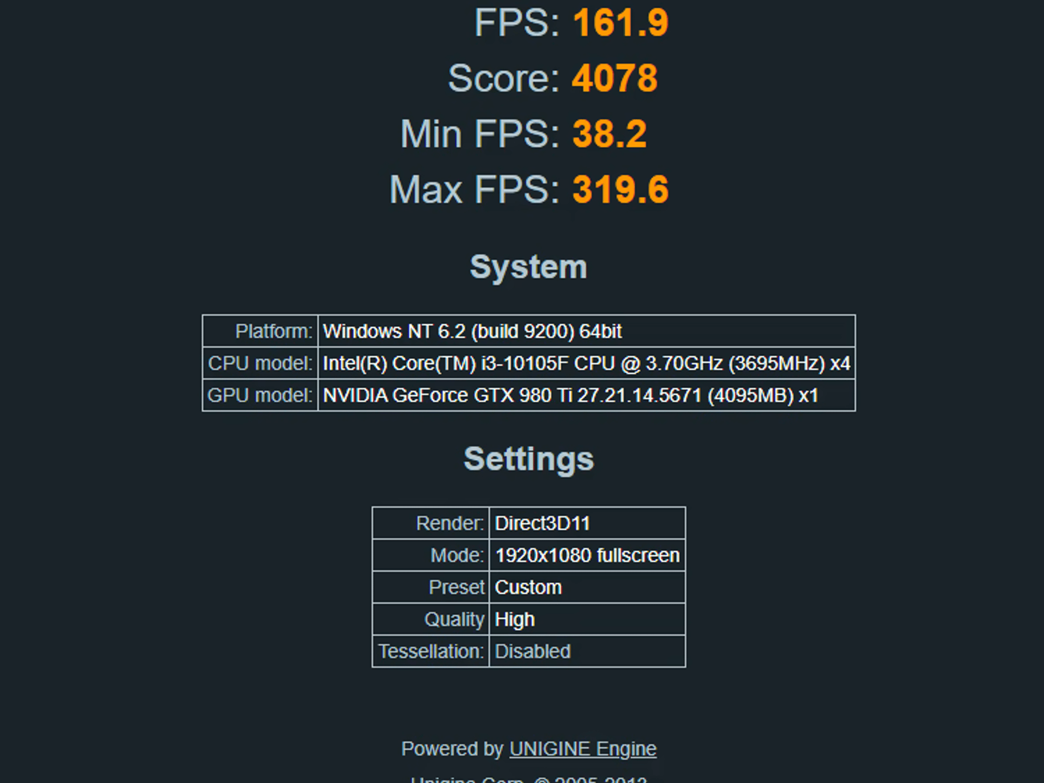 Intel 10105f GTX 980ti Gaming and Streaming PC