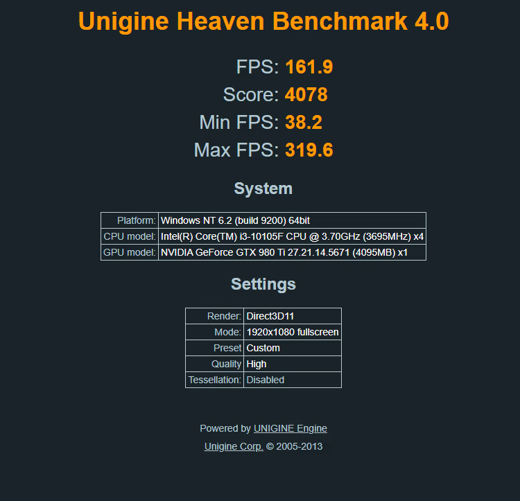 Intel 10105f GTX 980ti Gaming and Streaming PC