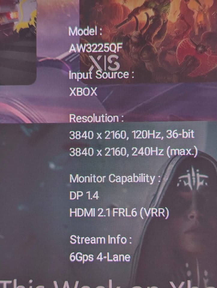 Alienware AW3225QF 32" QD-OLED Curved 4K UHD 240Hz G-SYNC Gaming Monitor