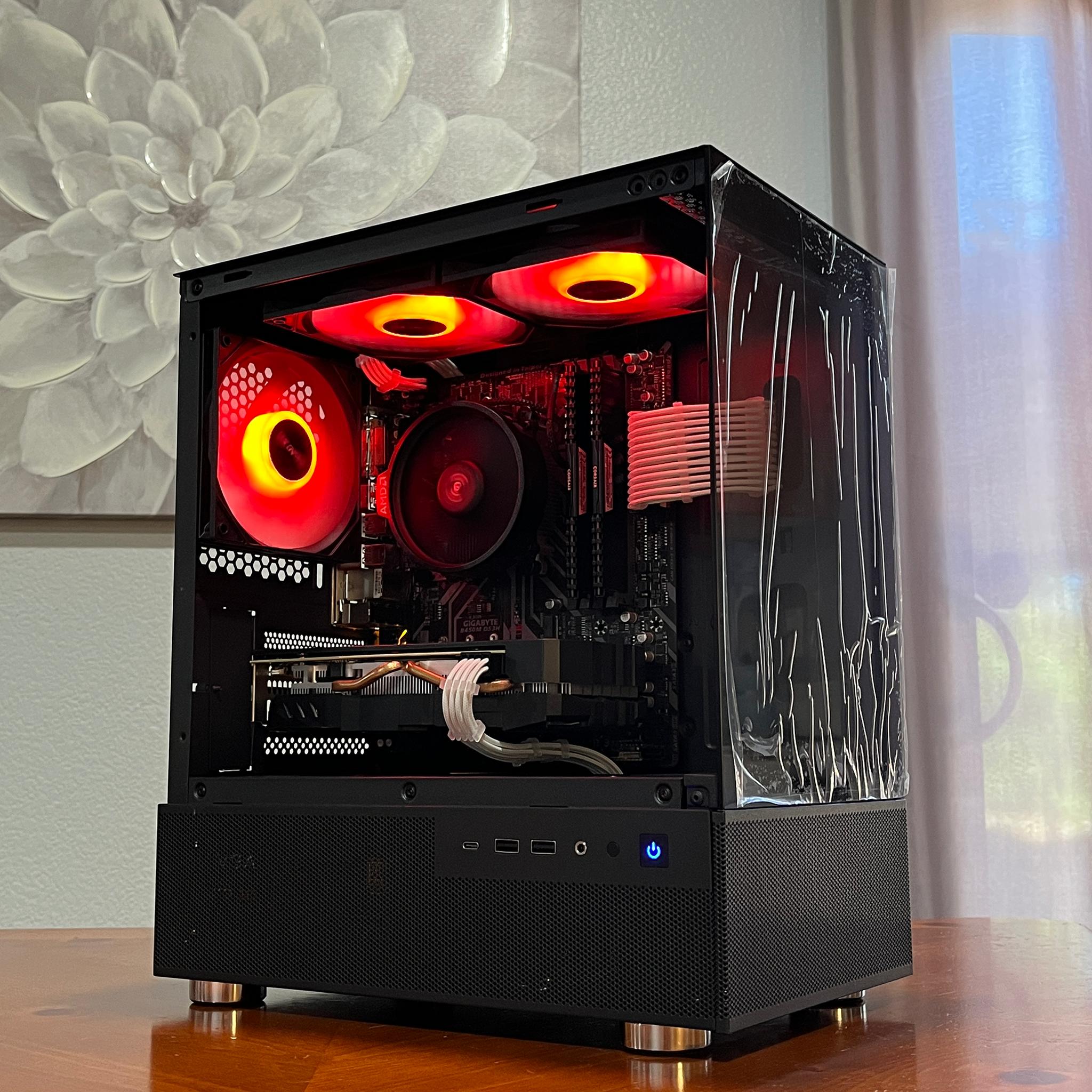 RX 580 8GB, Ryzen 7 2700X, 16GB RAM | Black RGB Gaming Computer/PC