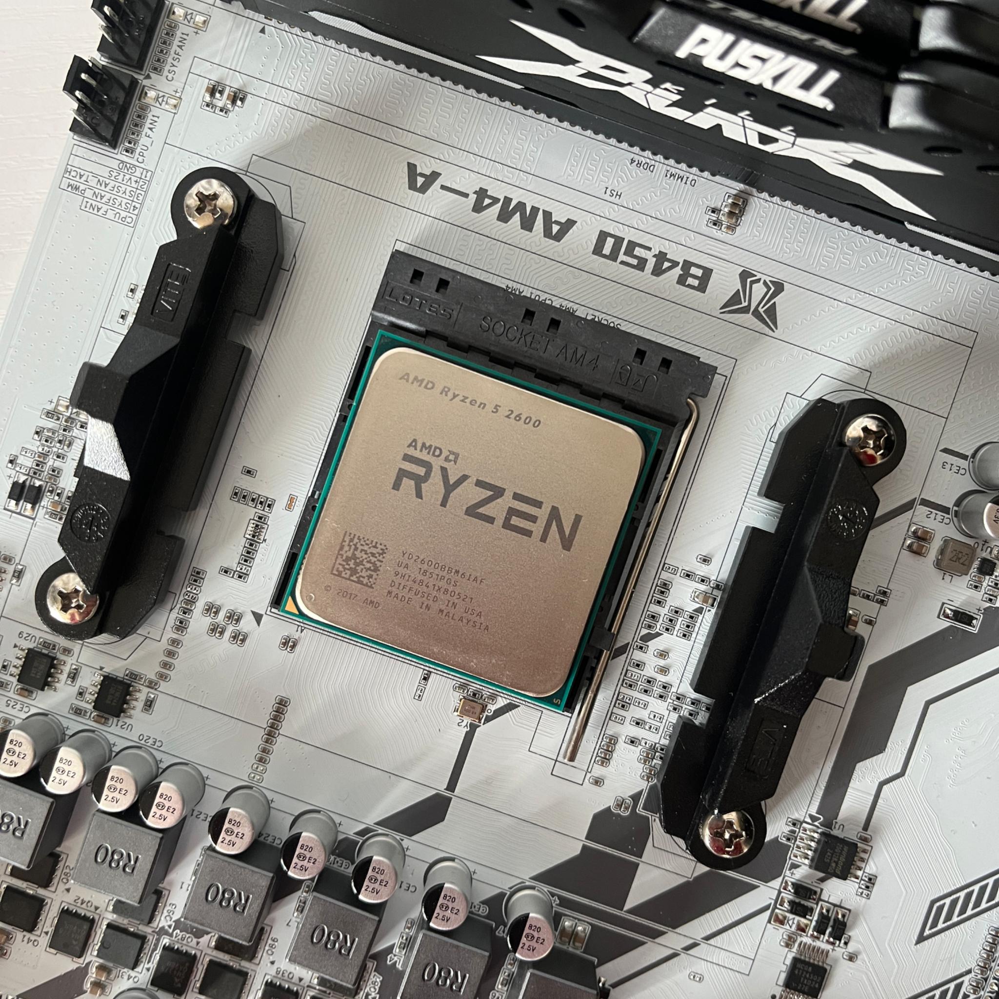 Combo! CPU RAM Motherboard & RGB Fans Ryzen 5 16GB RAM