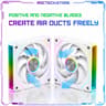 3 PACK FORWARD ARGB & PWM RGB 120mm Desktop PC Computer Case CPU Cooling Fan