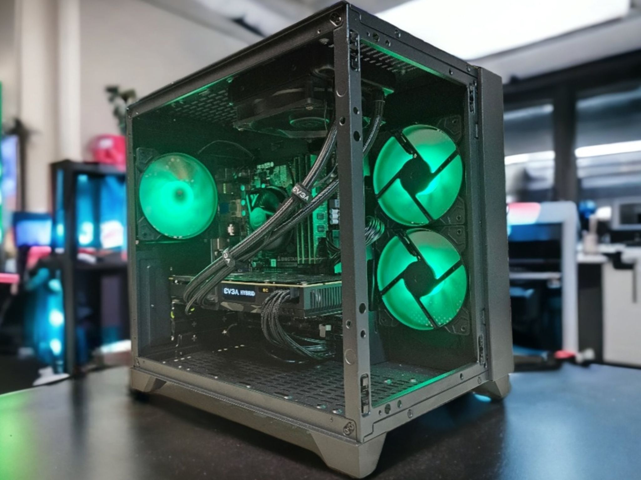 🔥HYBRID Gaming PC Hybrid GTX 1070Ti + i7 4790🔥