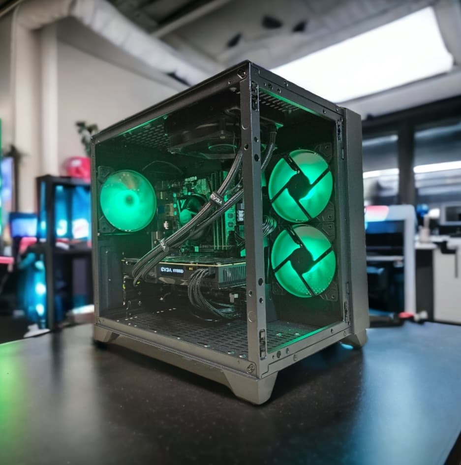 🔥HYBRID Gaming PC Hybrid GTX 1070Ti + i7 4790🔥