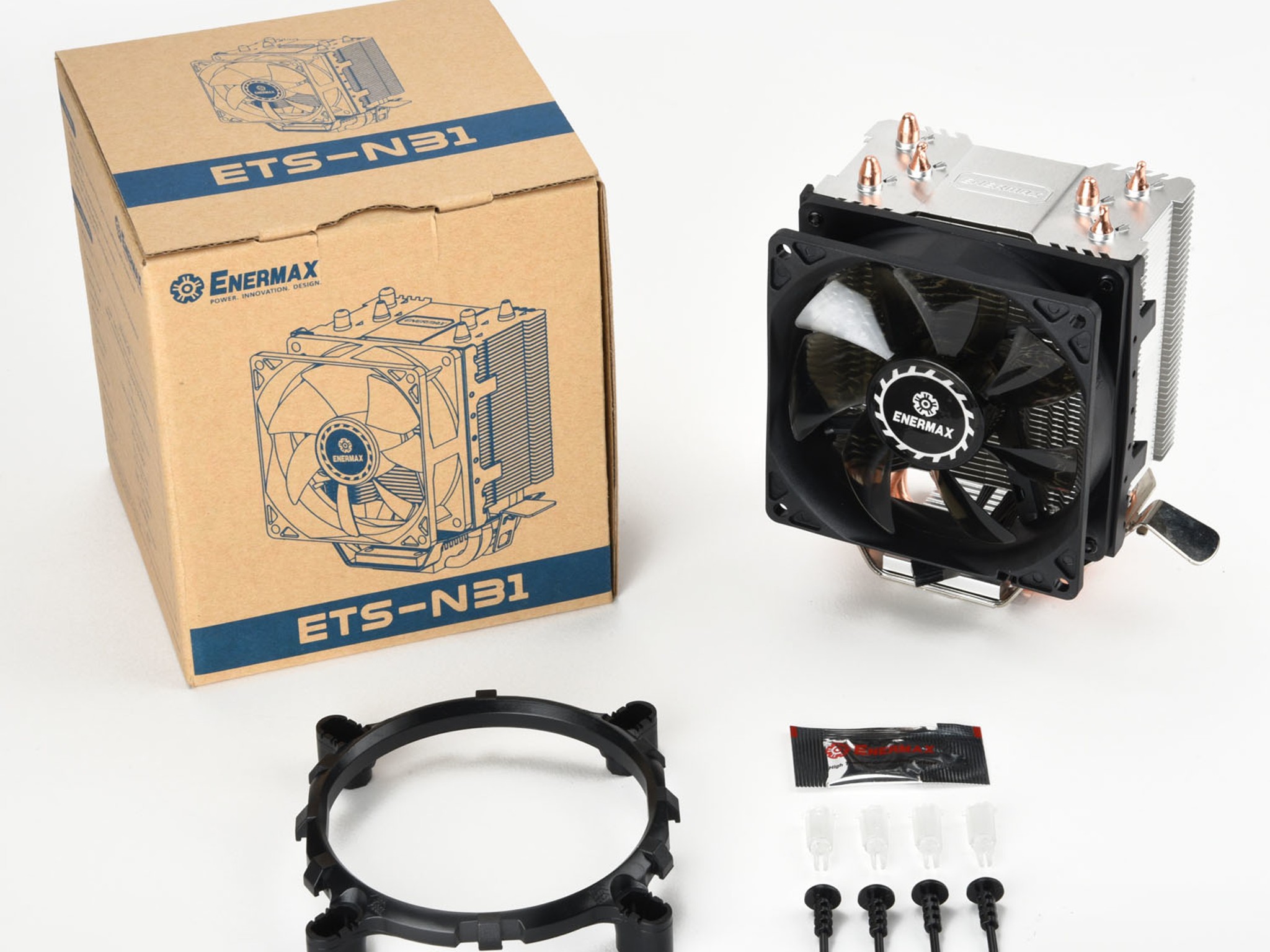 Enermax ETS-N31 CPU Air Cooler, 130W+ TDP, 3 Direct Heat Pipes, 92mm PWM Fan – 3 Pack