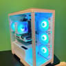 White GLASS Gaming PC| Intel i5 / Amd RX580 / 8GB / 500GB SSD Win 10 Pro WiFi
