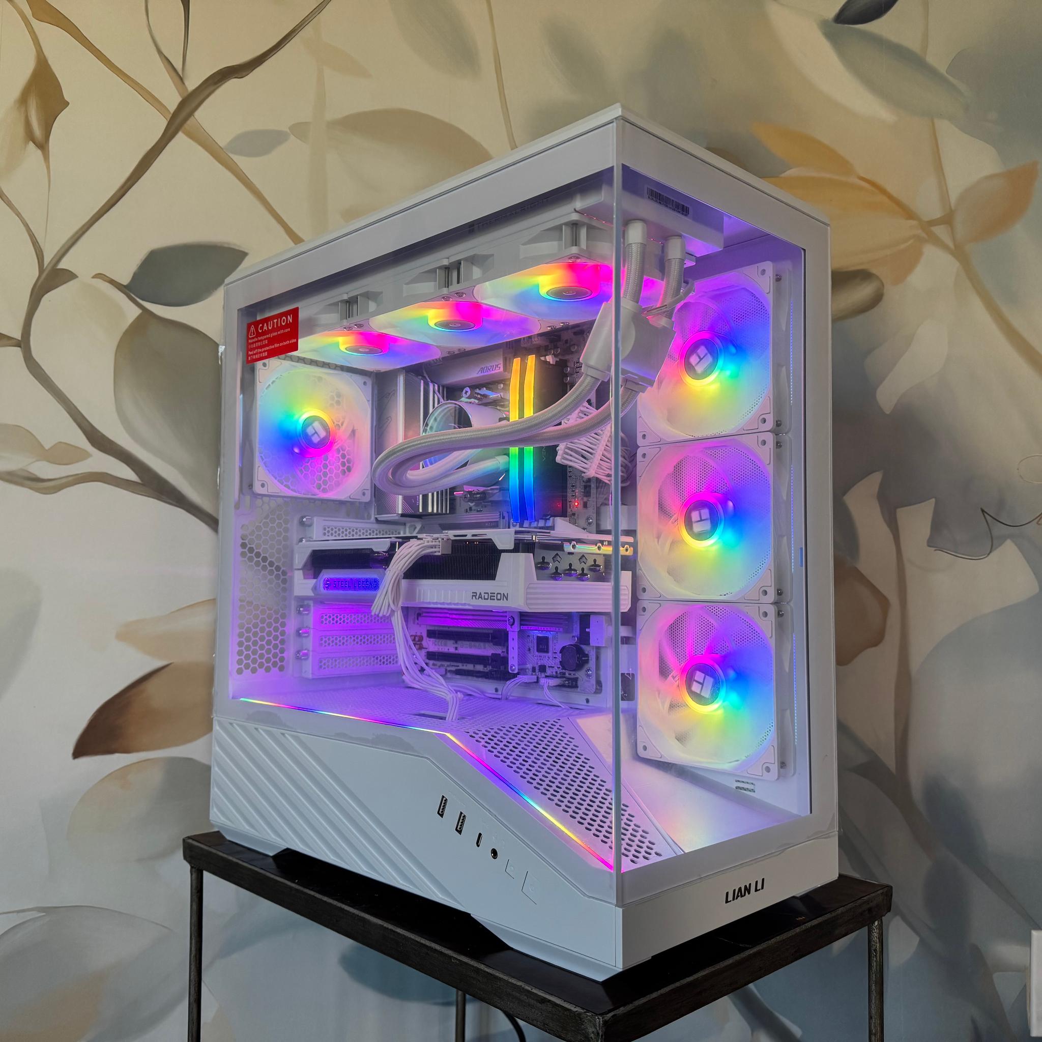 Elite All-White Gaming PC | Ryzen 7 7700X | ASRock RX 9070 XT 16GB | 32GB DDR5-6000 | 2TB SSD