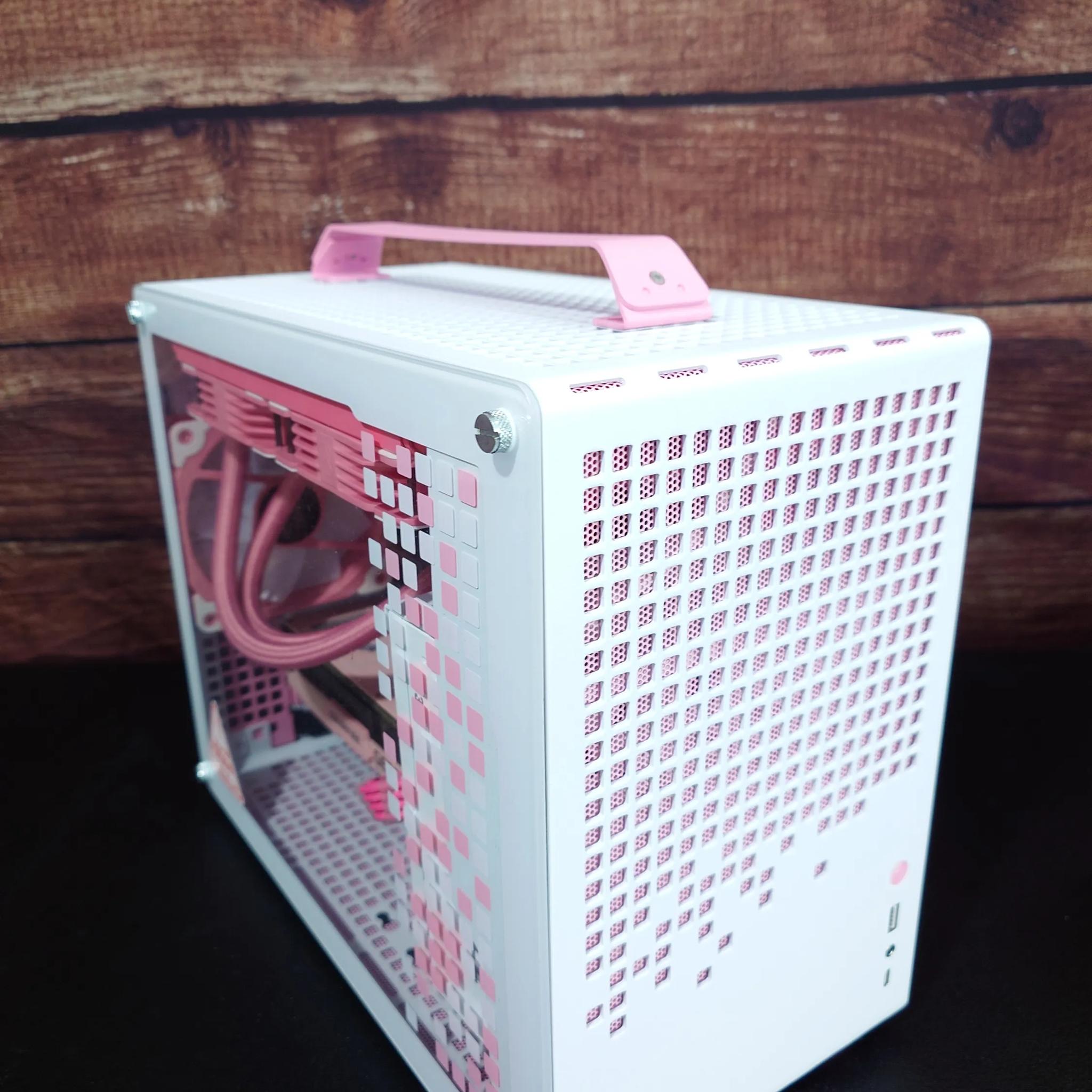 Slay 👑💅: Pink/White 1080P+ Gaming PC - i5 12400 / RTX 3060 12GB / 32GB DDR5 / 1TB NVME