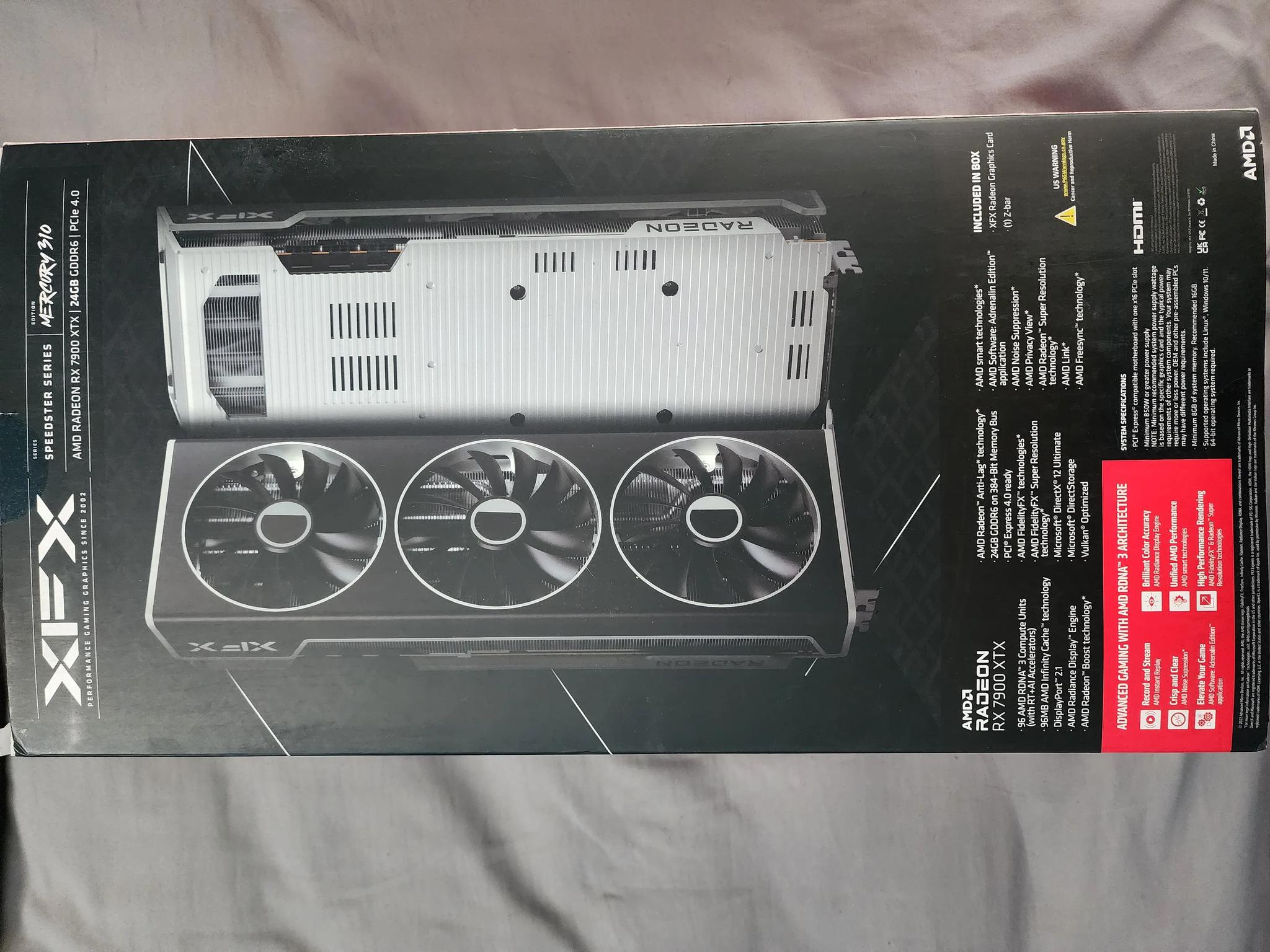 RX 7900XTX XFX merc 310 Black