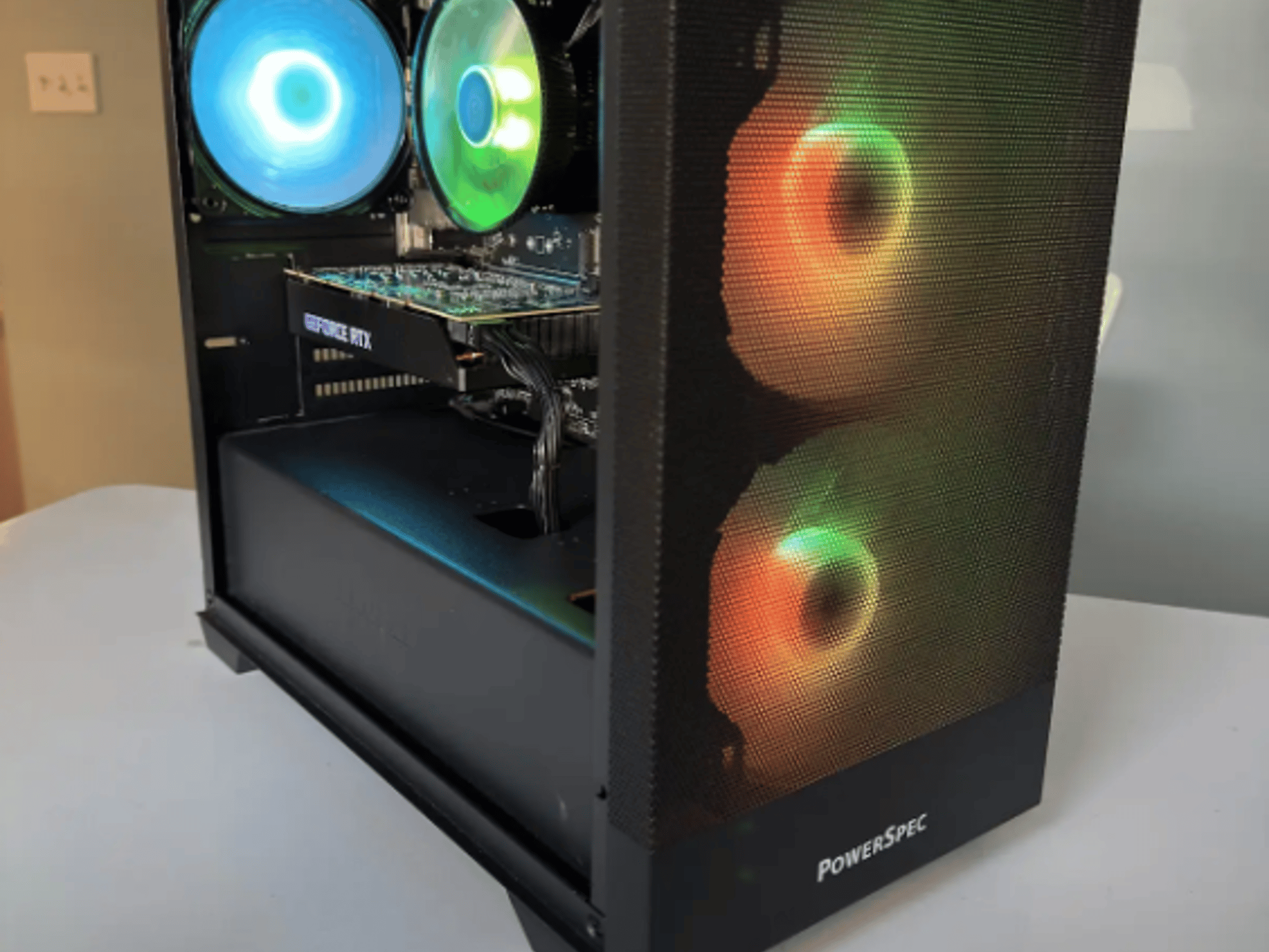 Black RGB Gaming PC - 3060 - Ryzen & 2700X - 16GBs ram - 500GB SSD