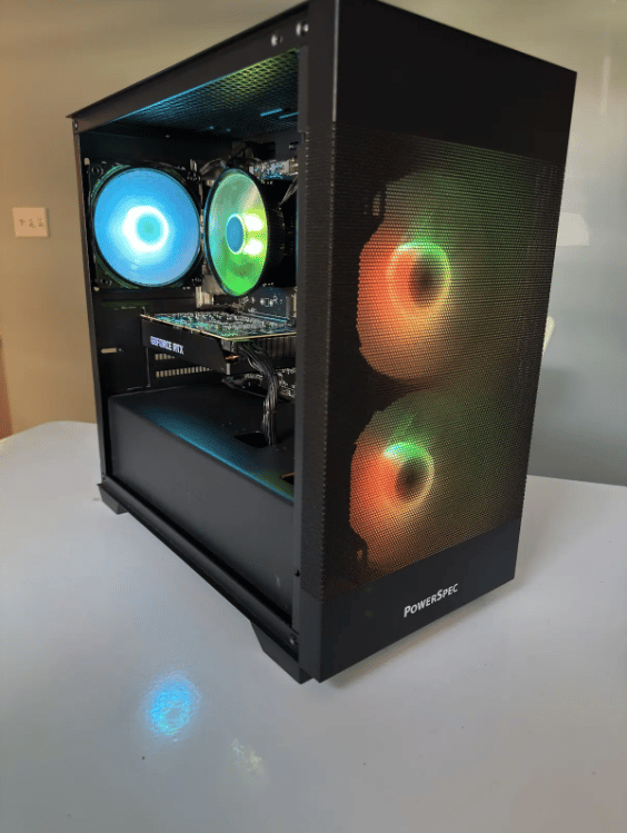 Black RGB Gaming PC - 3060 - Ryzen & 2700X - 16GBs ram - 500GB SSD