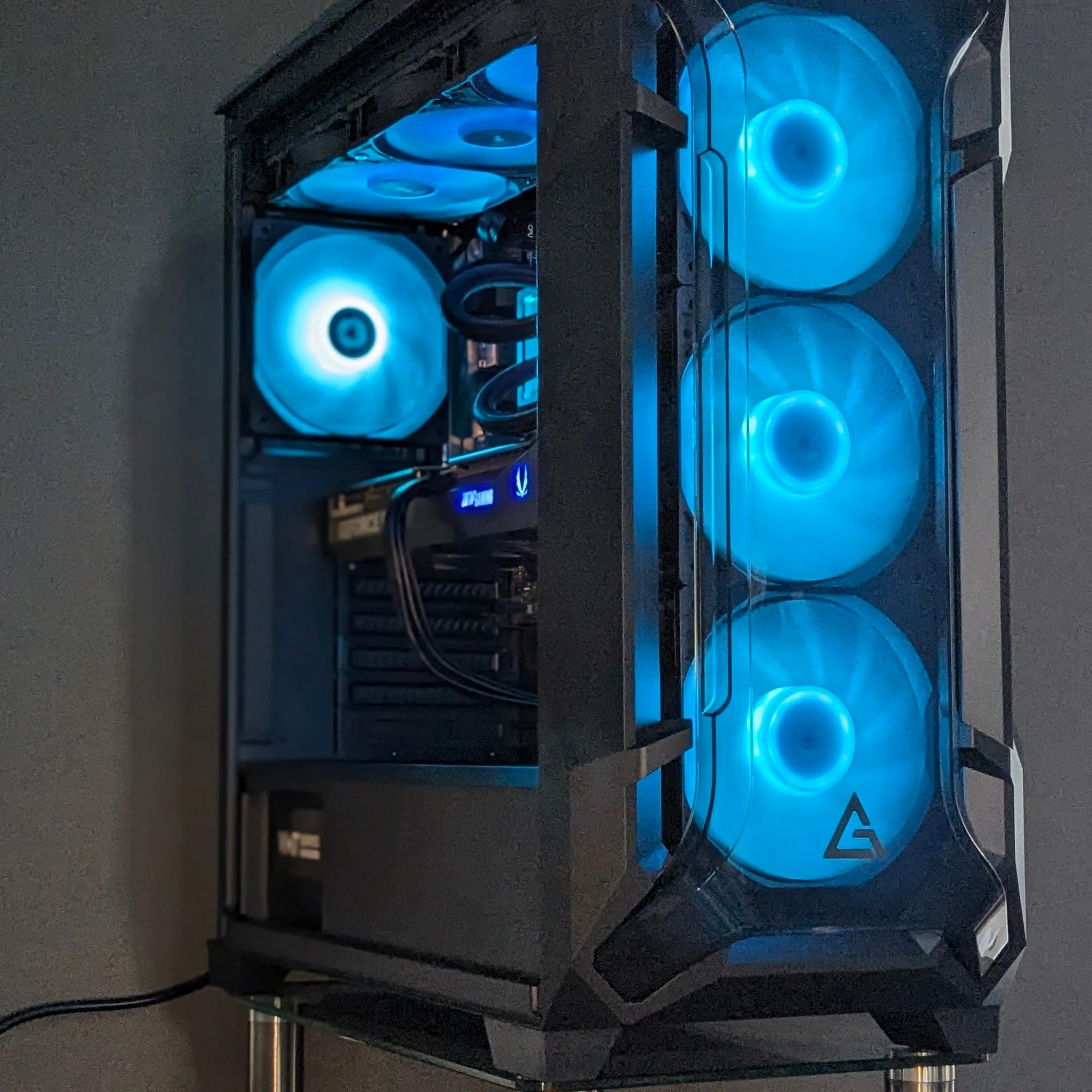 🖤Dark Flux Liquid-Cooled💧Pro Gamer PC⚫RTX 5070⚫I5-12600K⚫32GB RGB RAM⚫Windows 11 Pro