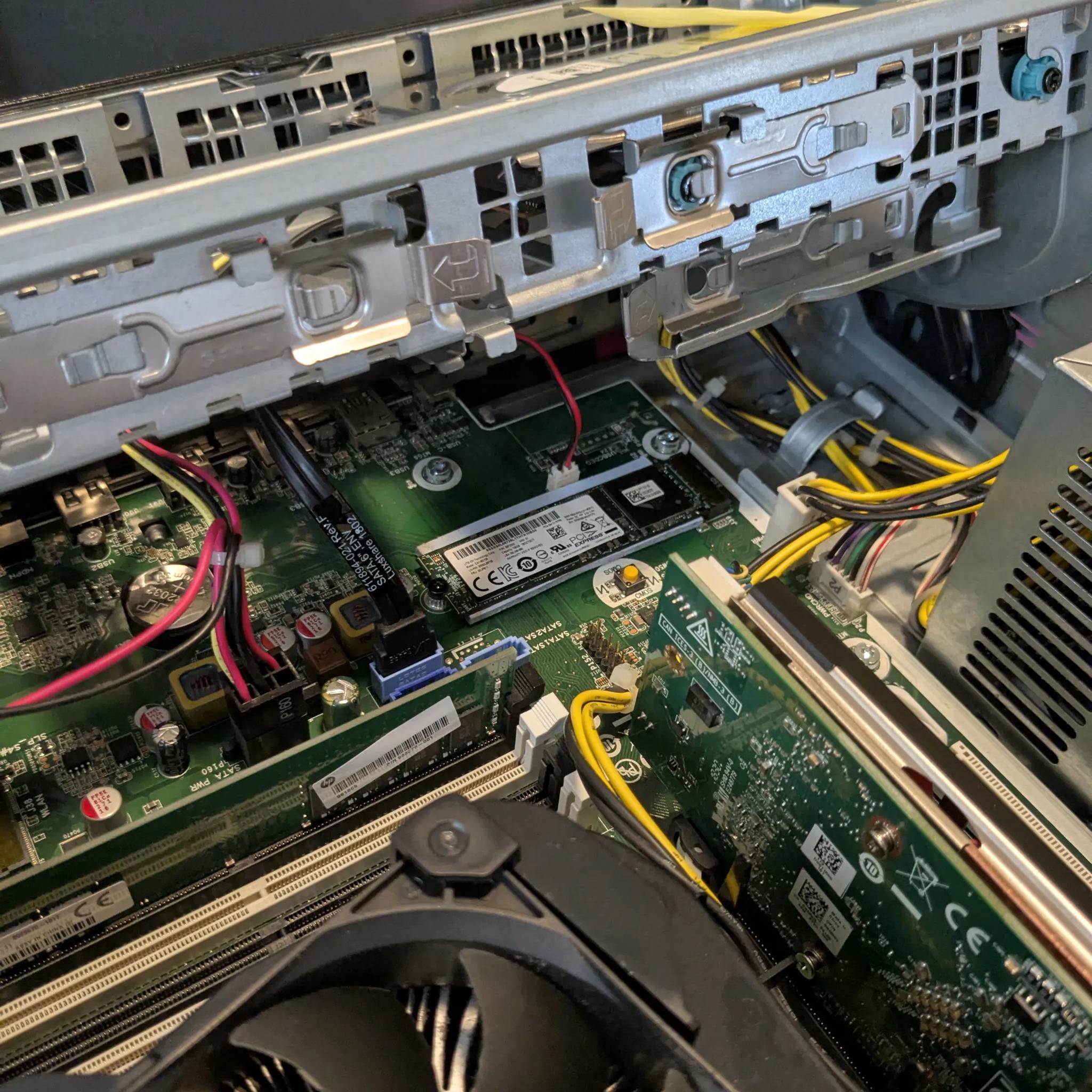 🎉New Years Sale🎉 HP G3 800 SFF i5 vpro 6500 AMD RX550 4GB 8GB RAM 128GB NVME 500GB HDD