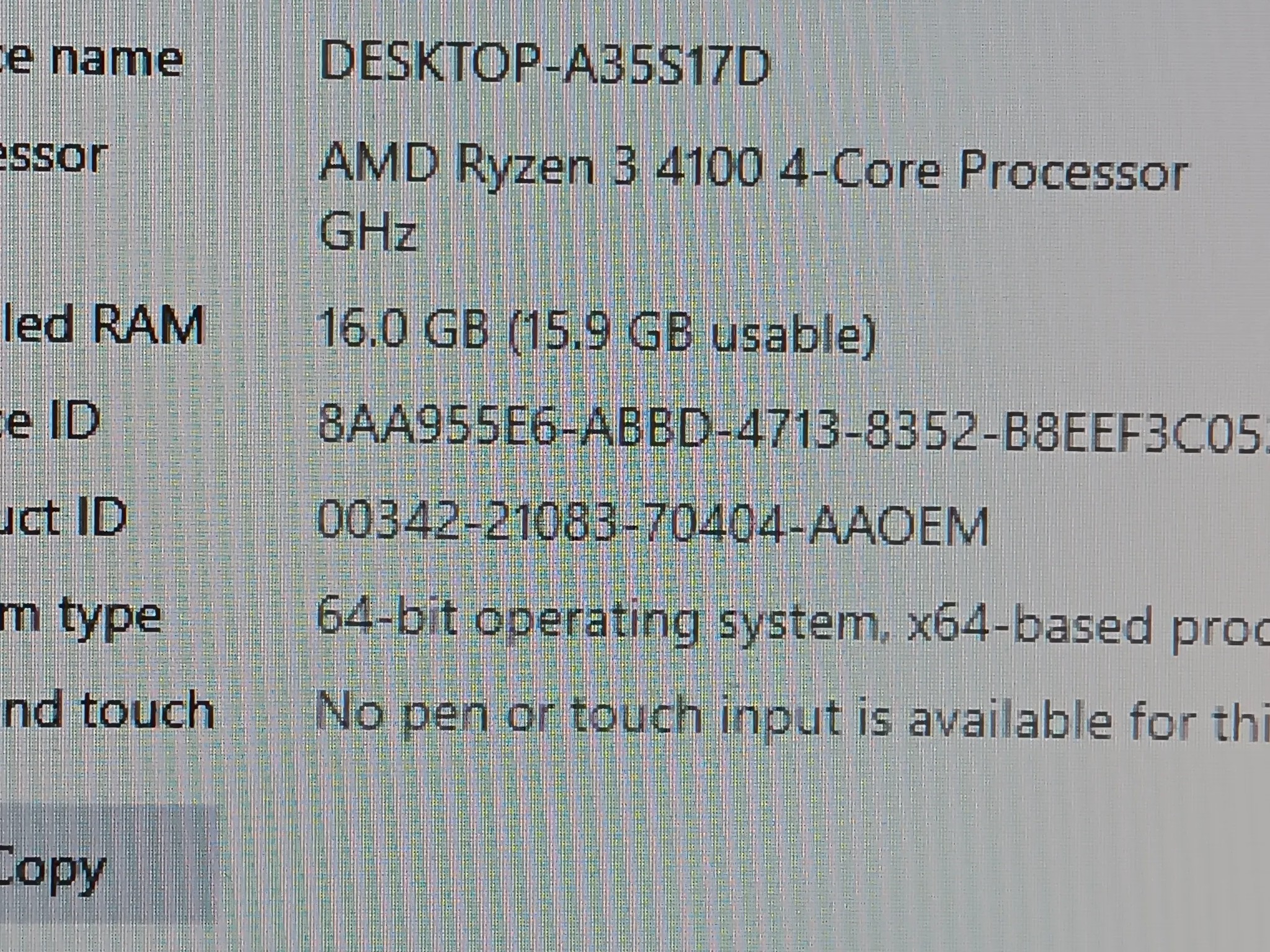 GSkill Ripjaws DDR4-3600 16GB (2X8GB) RAM Ex Condition
