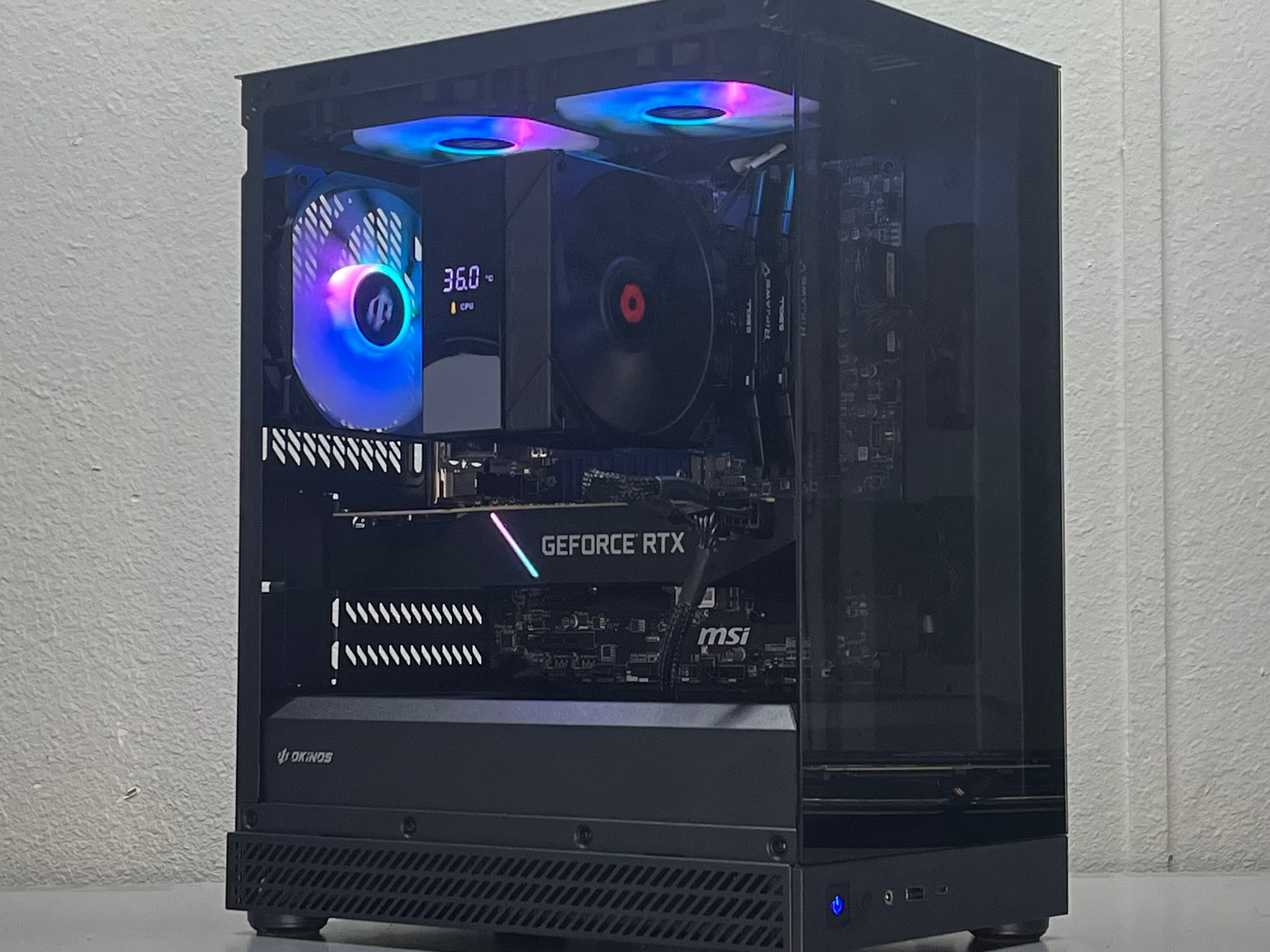 GeForce RTX 2080 Super Custom Gaming PC - Ryzen 5 5500, 512GB NVMe SSD, WiFi