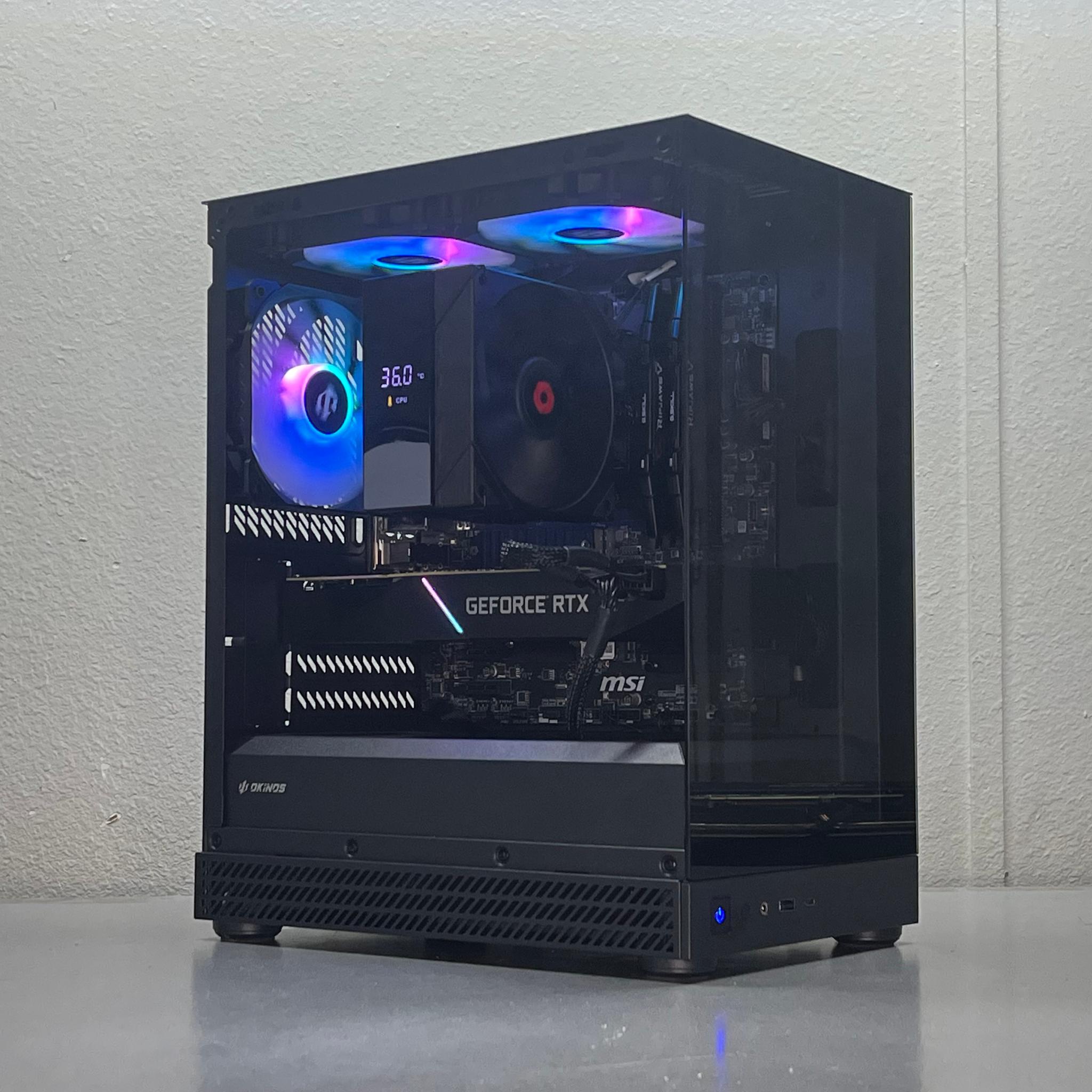 GeForce RTX 2080 Super Custom Gaming PC - Ryzen 5 5500, 512GB NVMe SSD, WiFi
