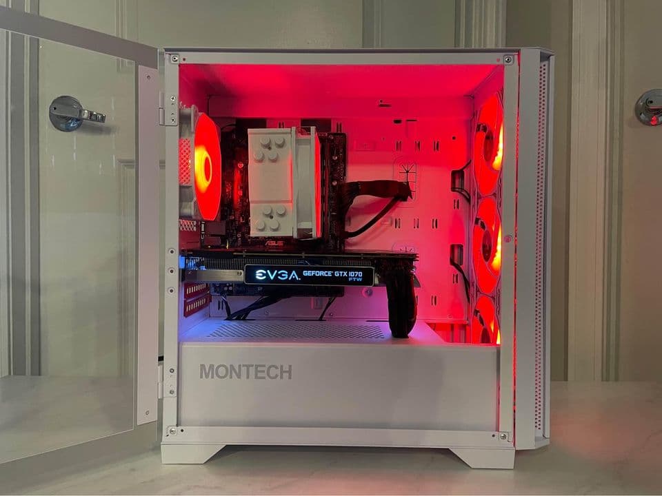 Custom RGB Gaming PC - Intel Core i7 -16GB RAM - Nvidia GeForce GTX 1070 - Windows 10 Pro Computer