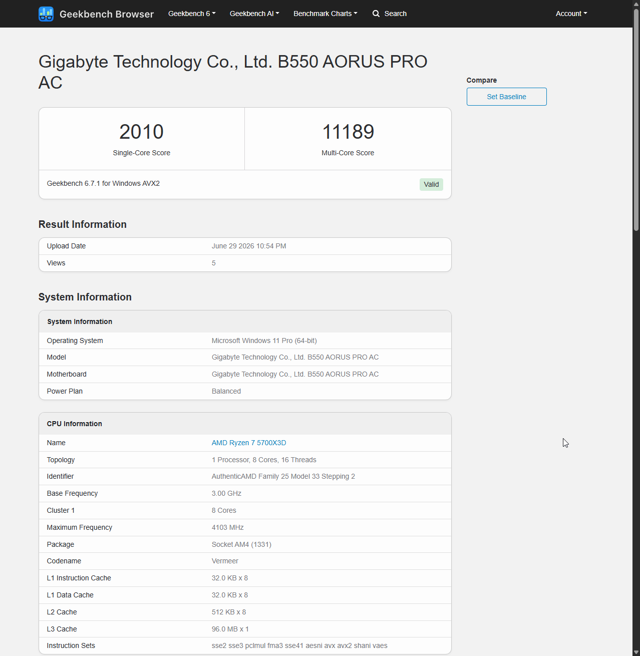 AMD Ryzen 7 5700X3D