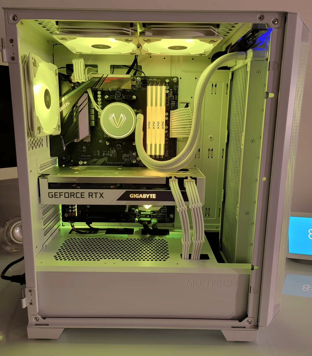 High End White Gaming PC - Ryzen 9 3900x | 32gb DDR4 | RTX 3070 Vision | 1tb NVMe | Water Cooling 