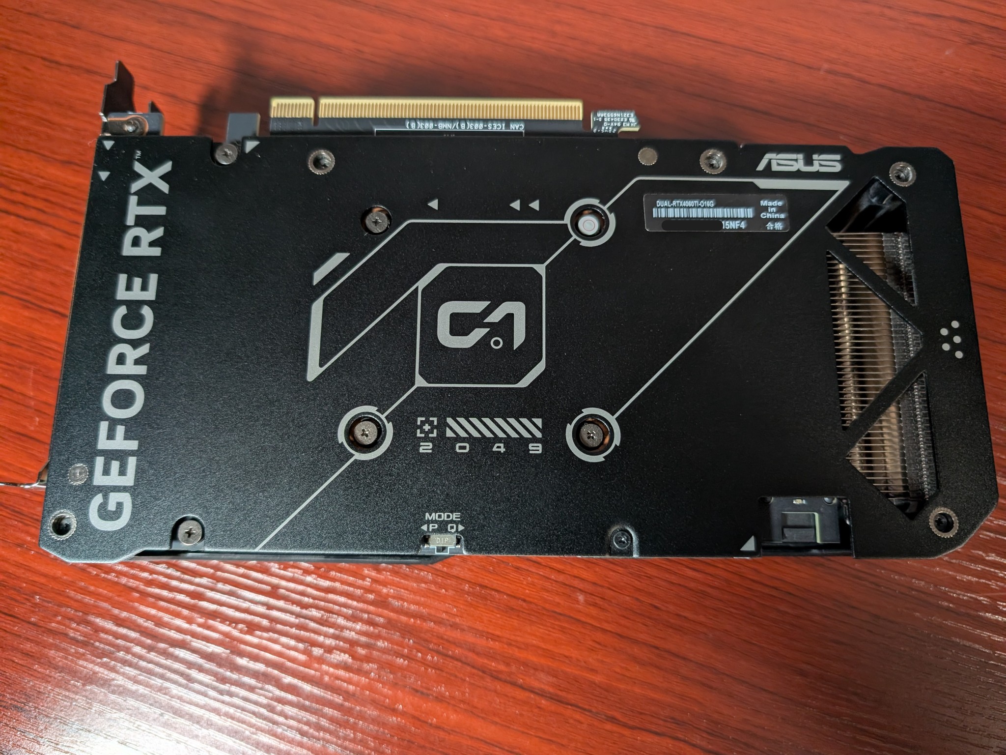 Asus DUAL OC GeForce RTX 4060 Ti 16GB GPU