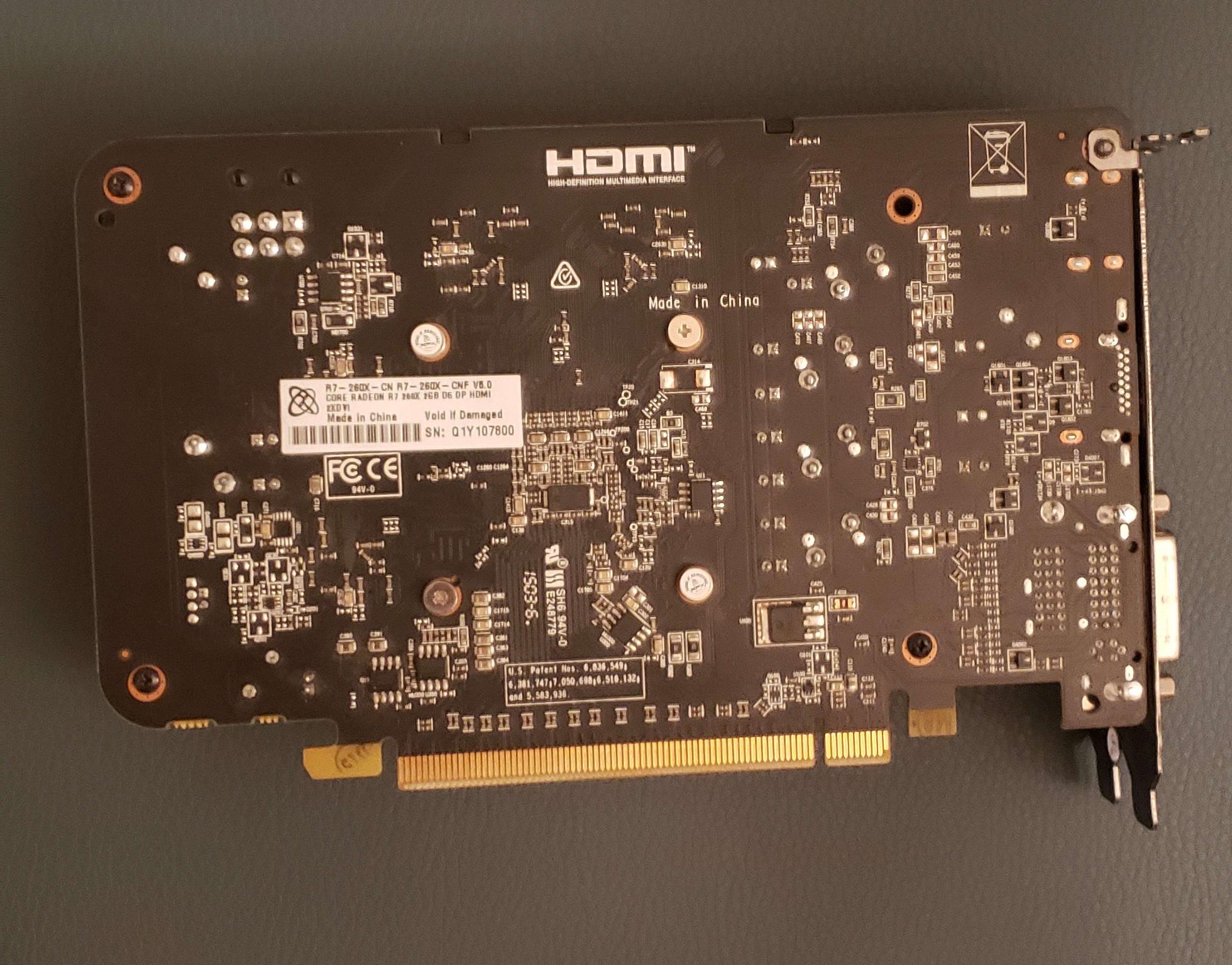 (USED) XFX Radeon R7 260X 2 GB Core Edition Video Card
