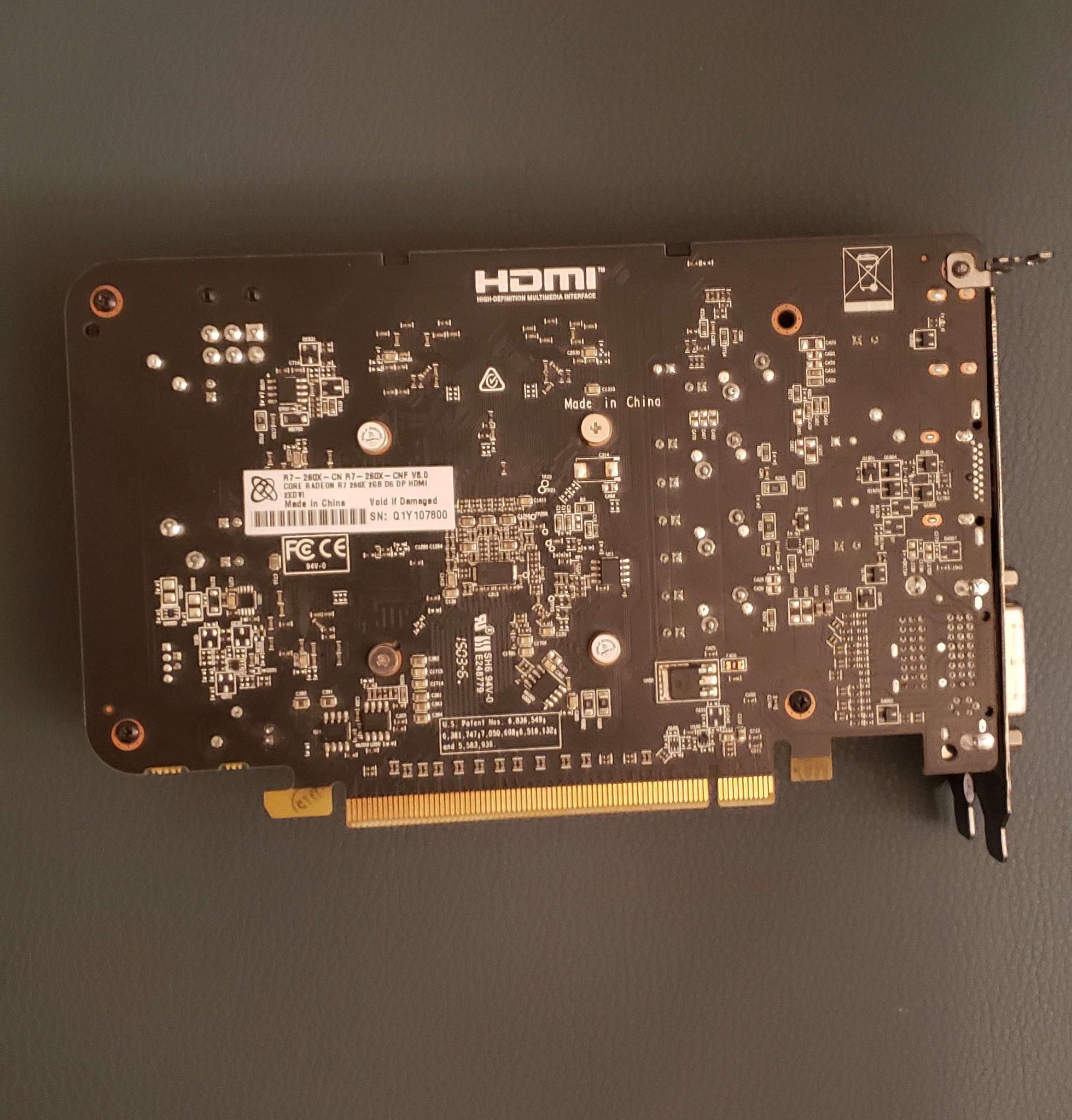 (USED) XFX Radeon R7 260X 2 GB Core Edition Video Card