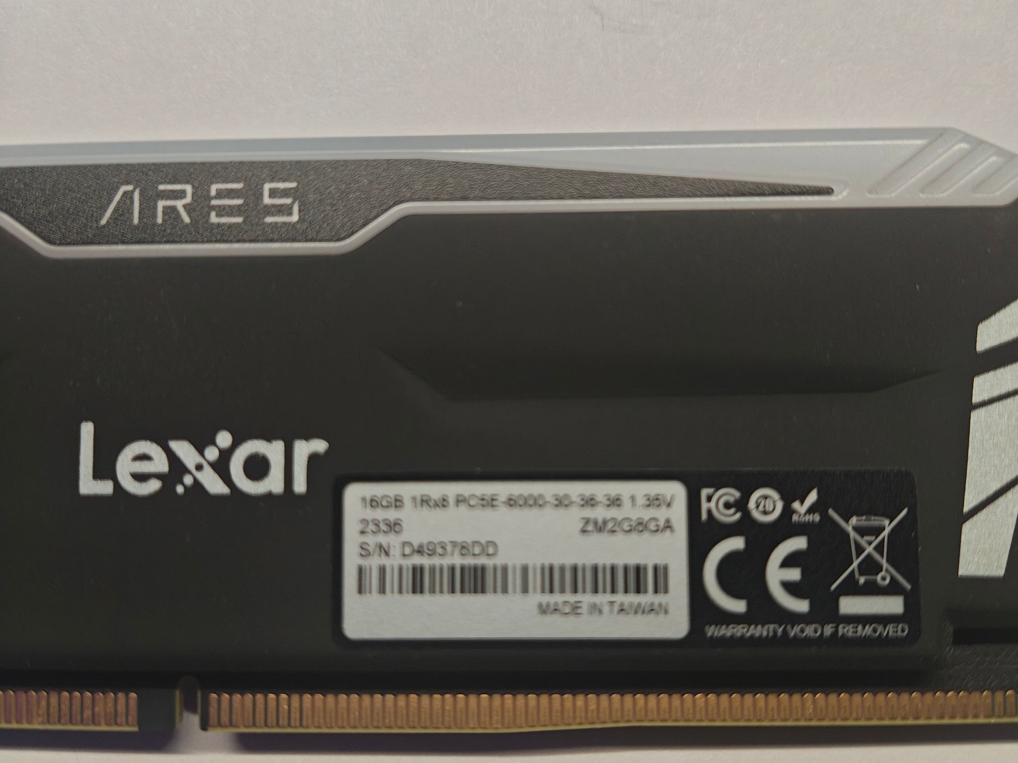 Lexar 32GB (2x16GB) ARES RGB DDR5 RAM 6000MT/s CL30 1.35V Desktop Memory