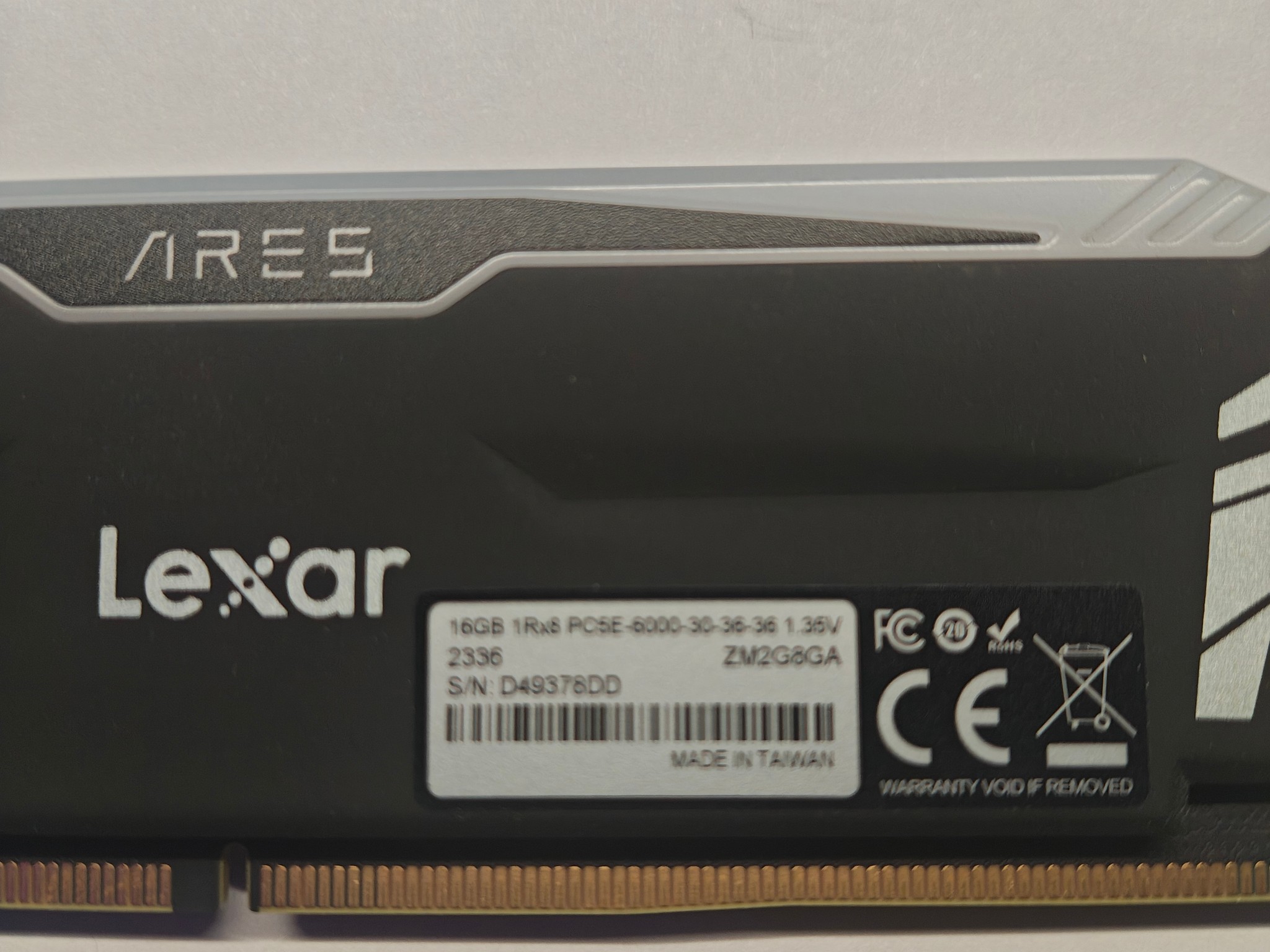 Lexar 32GB (2x16GB) ARES RGB DDR5 RAM 6000MT/s CL30 1.35V Desktop Memory