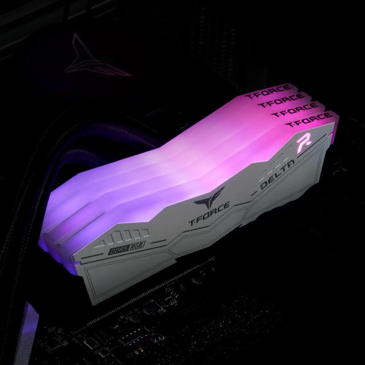 NEW - Team Group RGB 16GB (2 x 8GB) RAM DDR5 6000 PC5 48000 Desktop Memory White