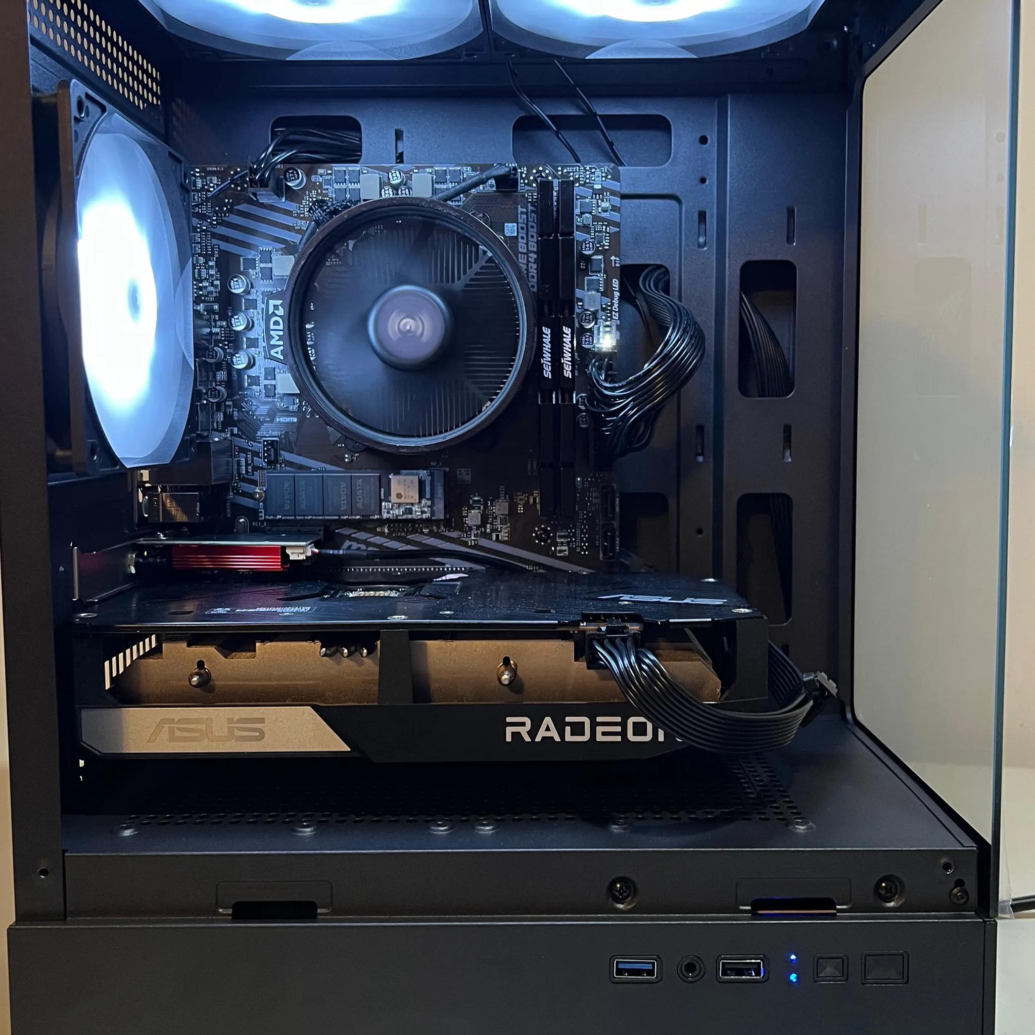 🔥SALE🔥R5-5600|RX 6600|1TB M.2|16GB RAM-DeepHuo Brand NEW Pre-Built PC