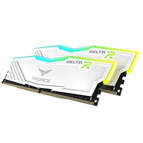 DDR4 32GB (2x16GB) 3200MHz CL16 RAM T-Force Delta RGB White, Used-Open Box