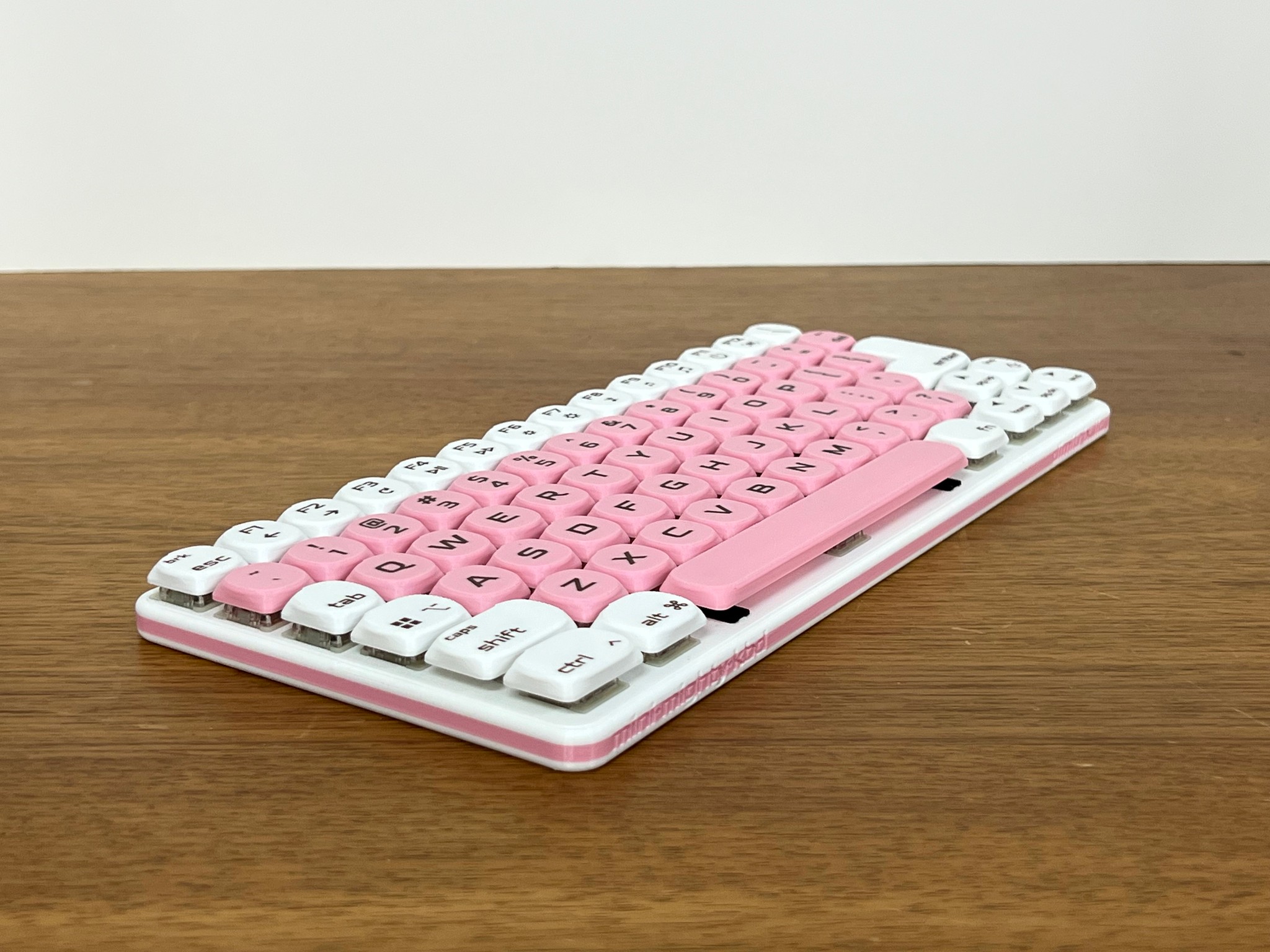 Low Profile 74-key Wired Mechanical Keyboard • Hot Swappable, Hand Assembled, Gaming, Travel, USB-C