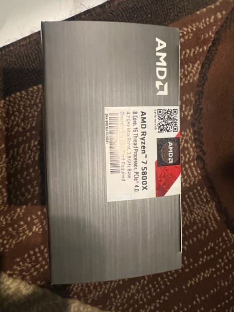 AMD Ryzen 7 5800X Vermeer 3.8GHz 8-Core AM4 Boxed Processor - Heatsink Not Included