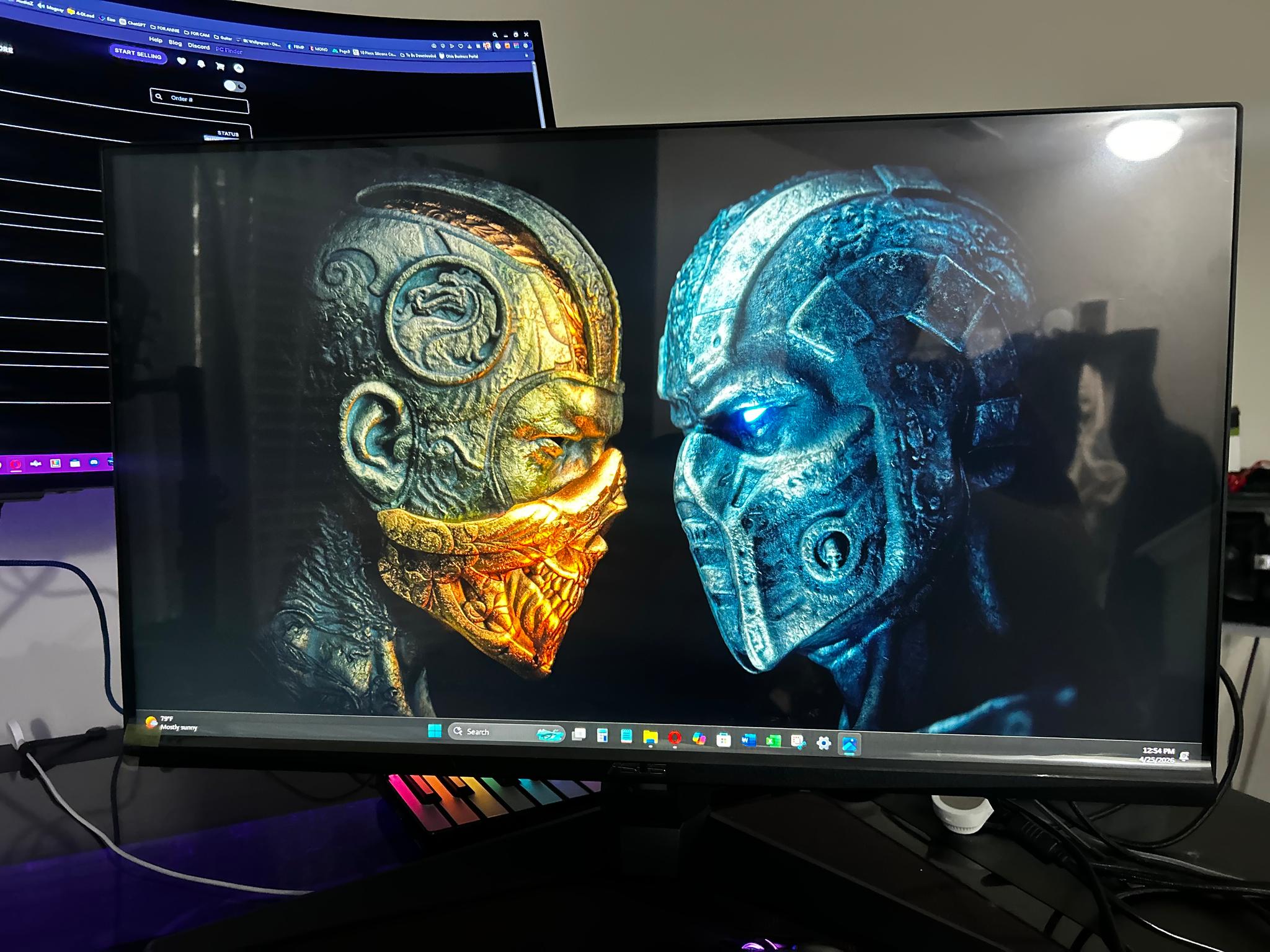 NEW ASUS 27" Full HD (1920 x 1080) 165Hz Gaming Monitor (VG279Q1A) (Screen Protector Film In-Tact)