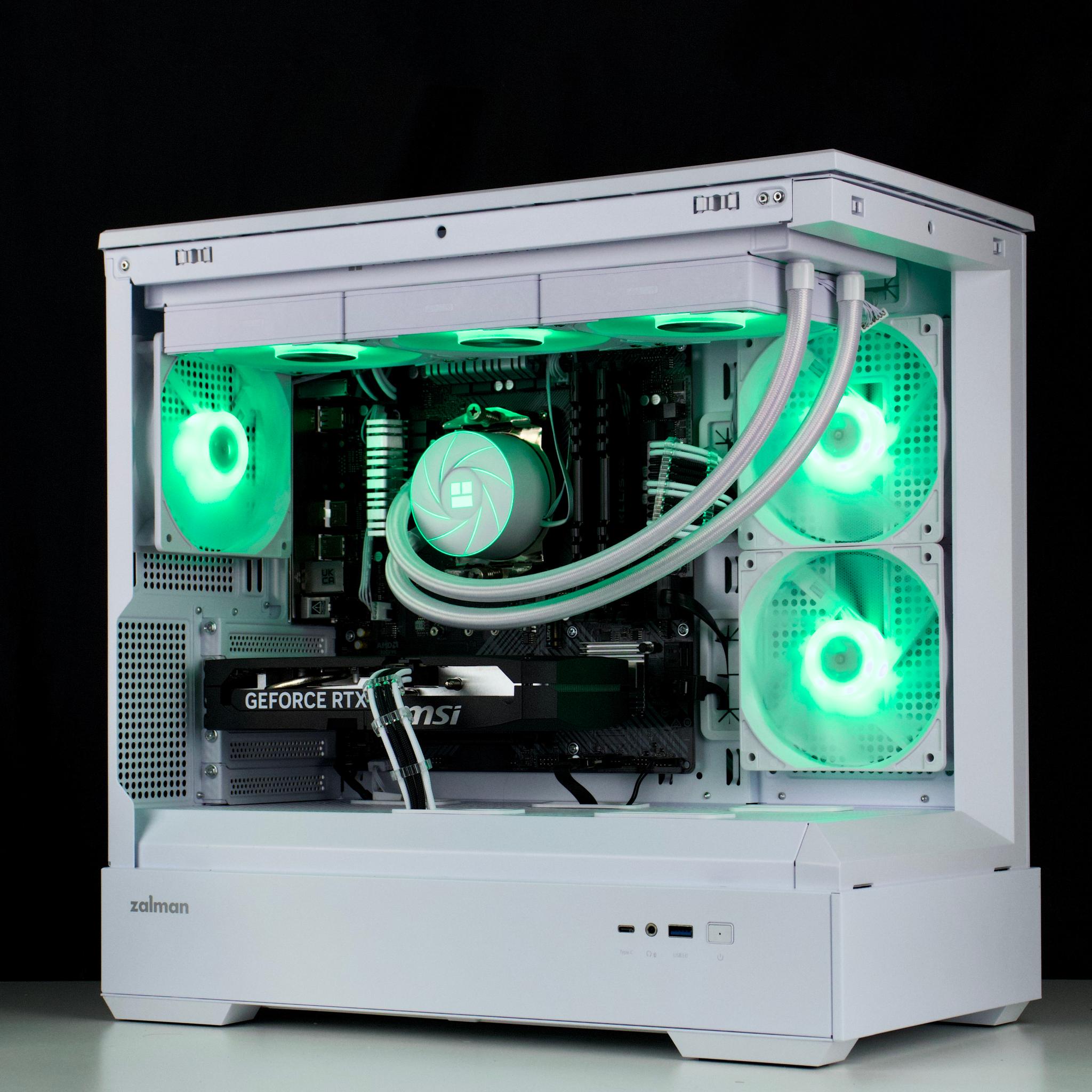 🧊❄️🧊 White Gaming PC – RTX 5060 TI, Ryzen 7 5700X, 32GB RAM, 1TB SSD - WiFi 🧊❄️🧊