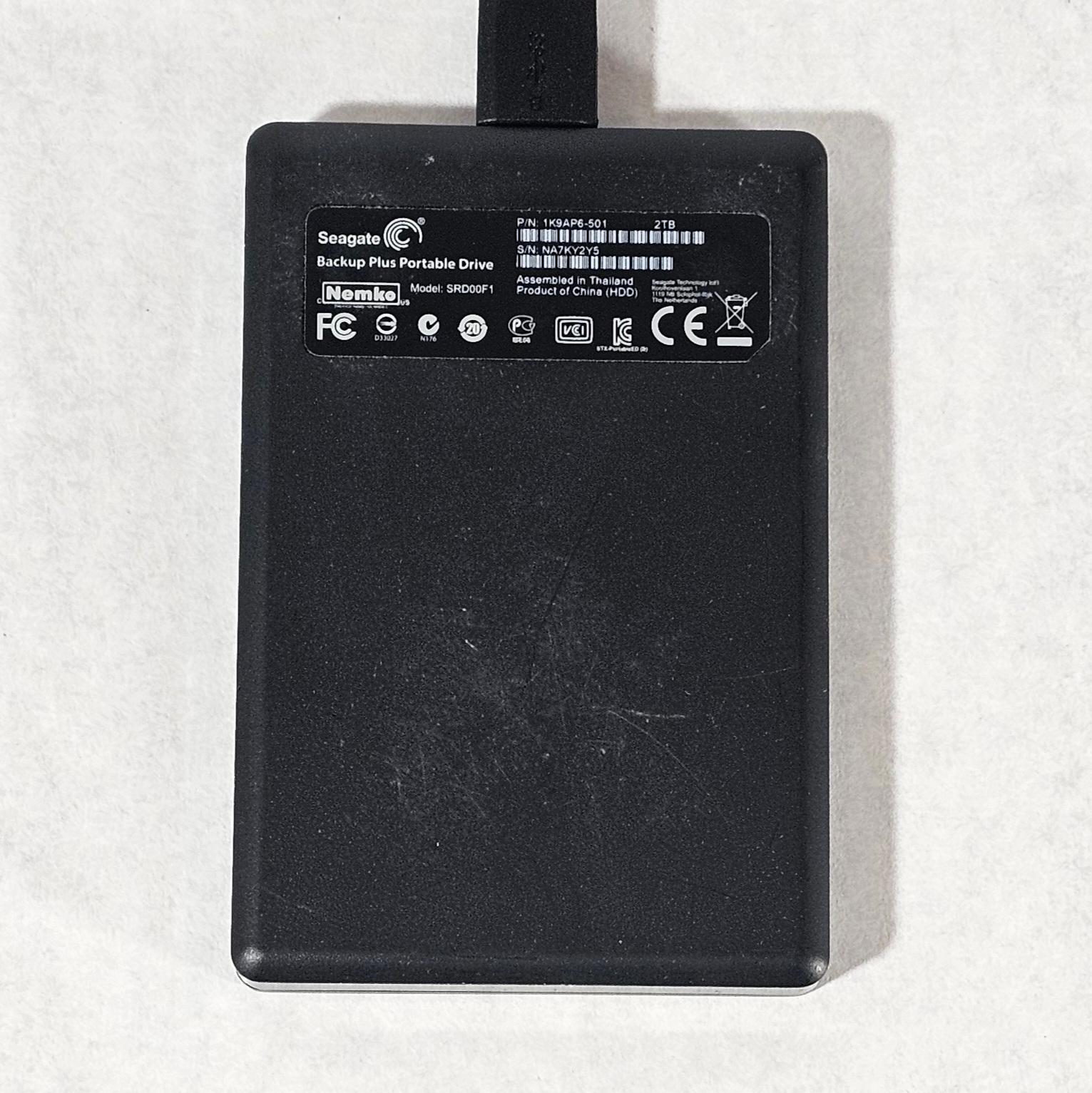 2TB Seagate USB External SSD Hard Drive
