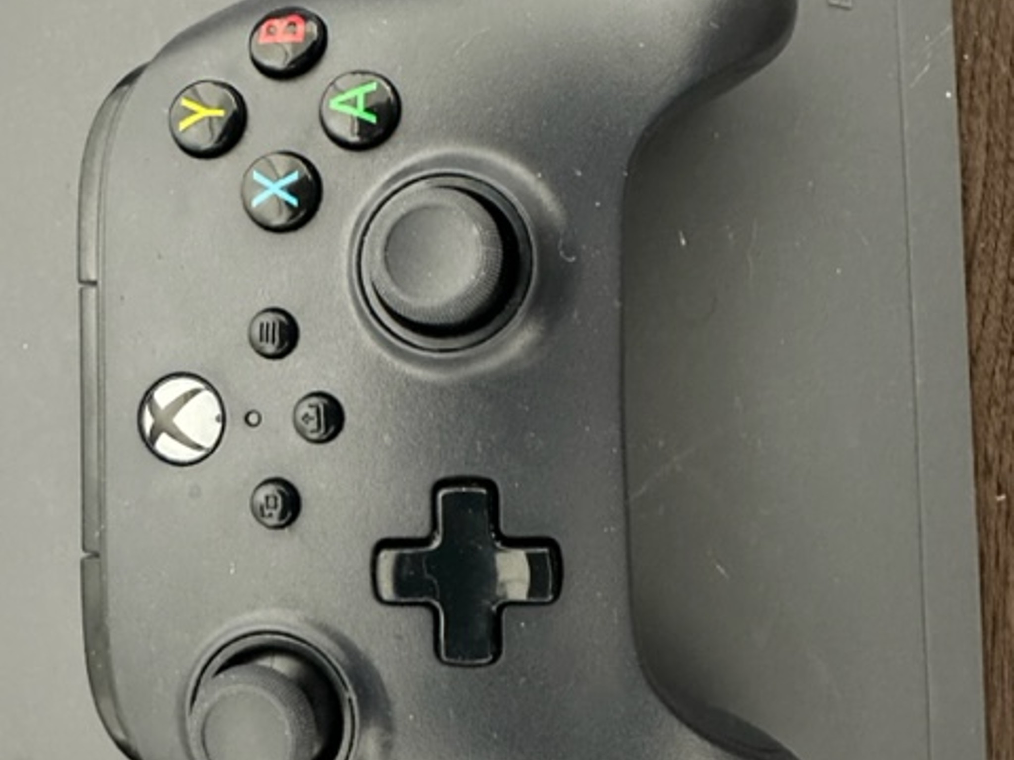 A PowerA wired Xbox controller used for PC (no cable with it)