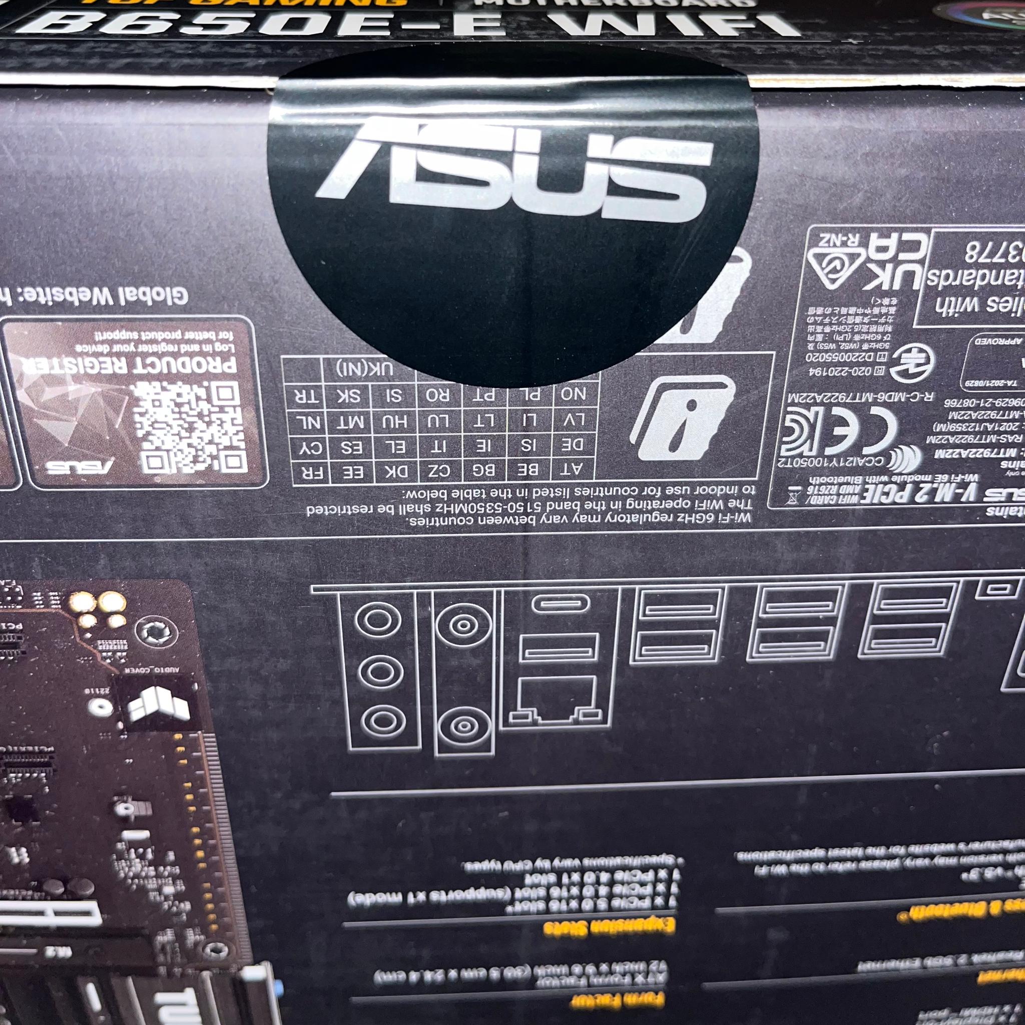 ASUS TUF Gaming B650E-E WIFI AMD AM5 B650 ATX Motherboard SEALED