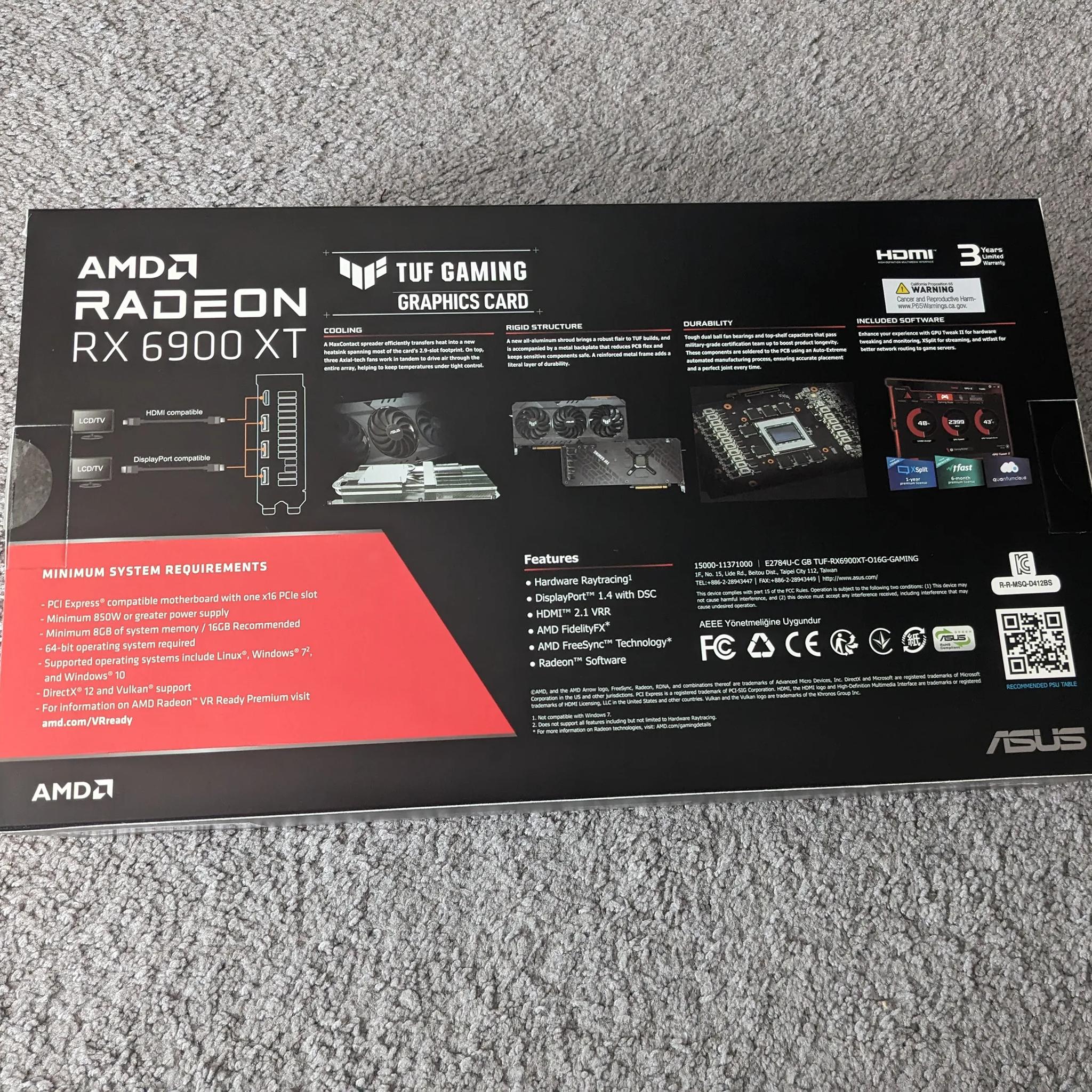 Asus TUF Radeon RX 6900 XT OC - AMD 6900XT GPU