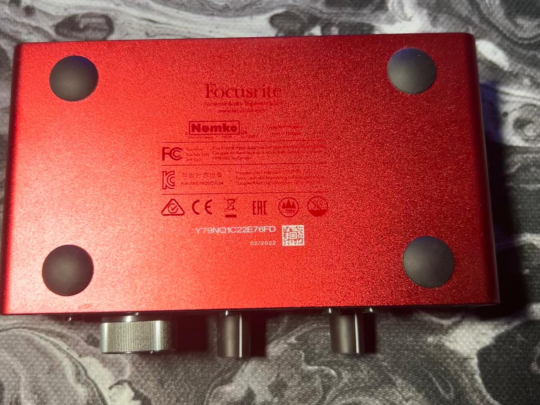 Focusrite Scarlett Solo 3rd Gen Usb-C Audio Interface w/ Mount - OPEN BOX ($115 VALUE)