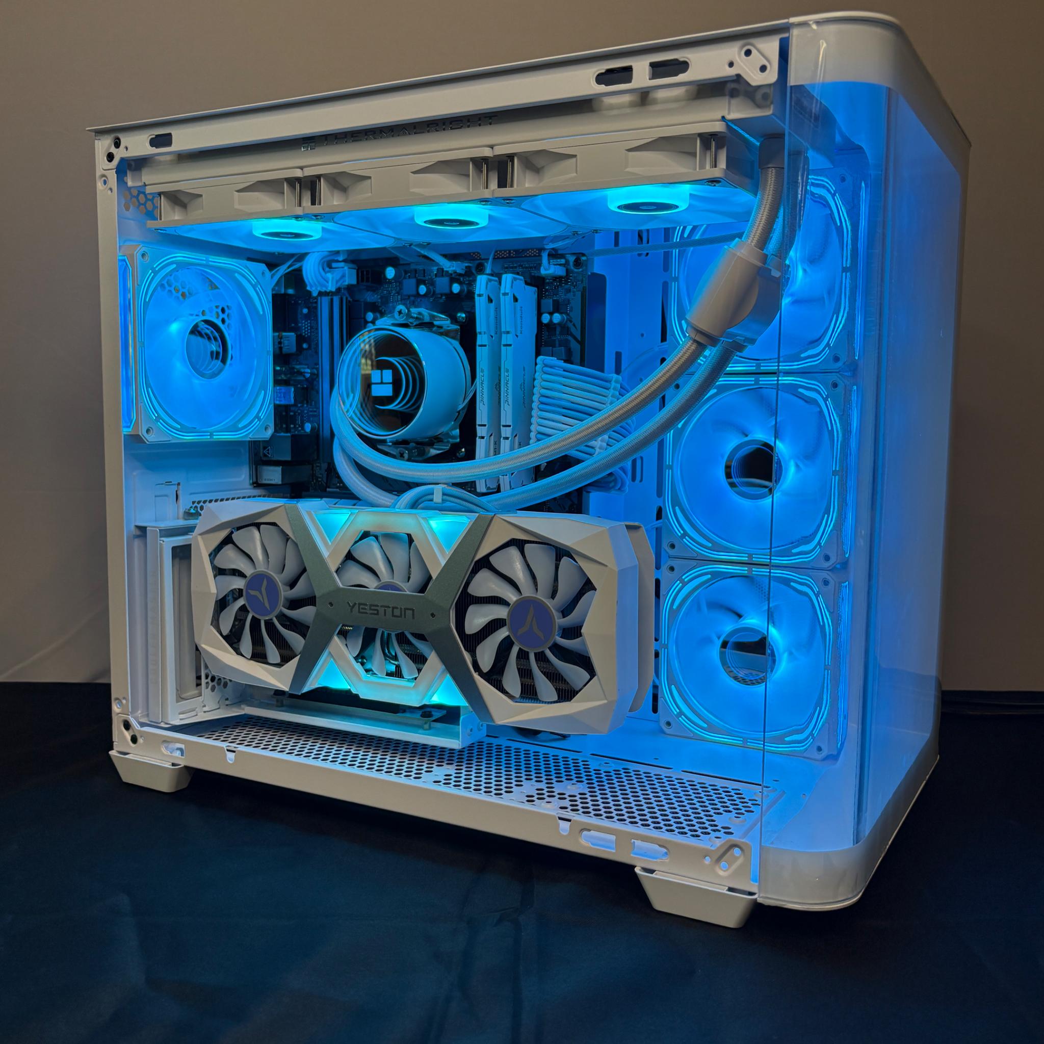 🤍 Aesthetic Gaming PC 💙 | Nvidia RTX 4060 Ti | Ryzen 7 5700X | 1TB SSD