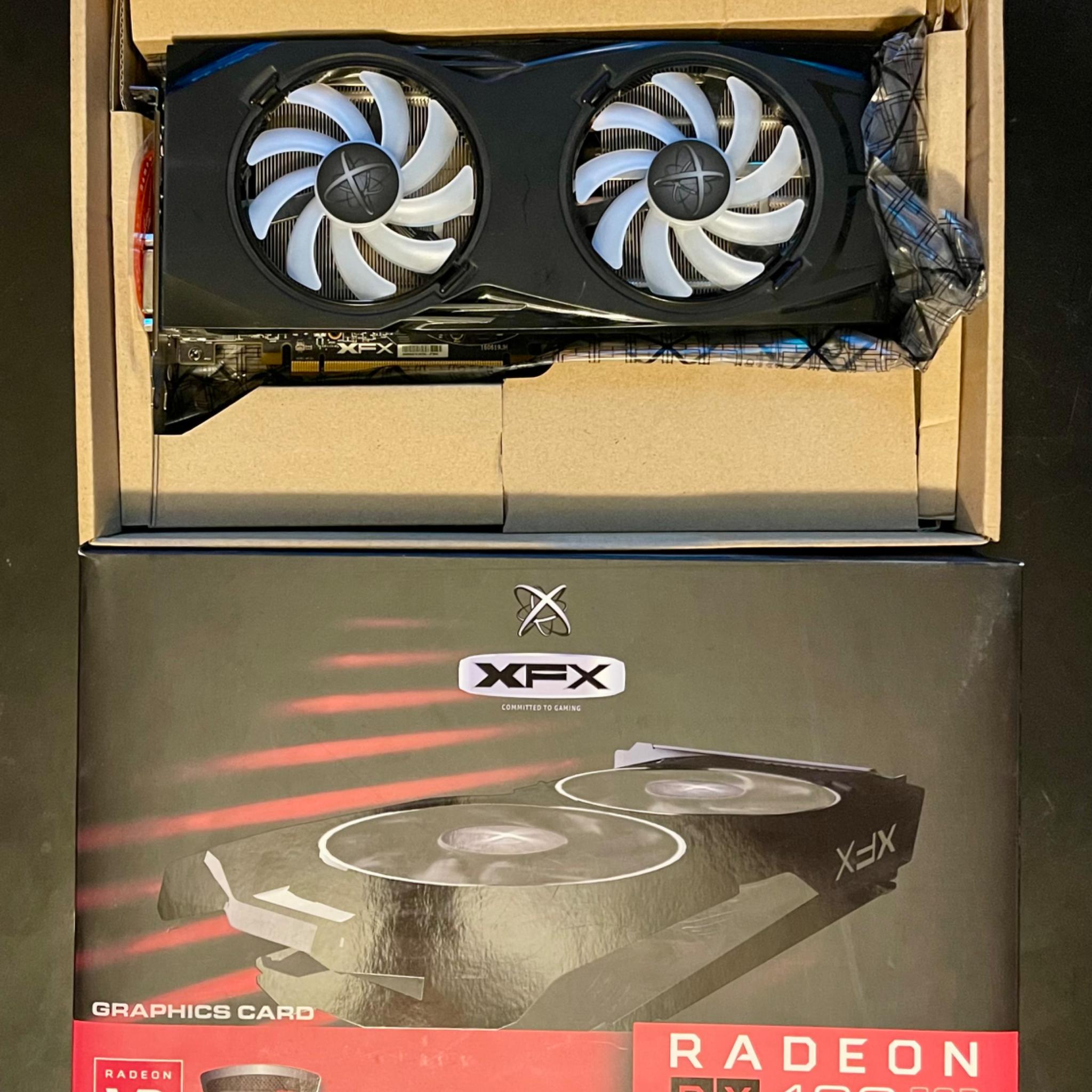 XFX RX480GTR IN ORIGINAL BOX w/ LED FANS (Dual BIOS: RX480 / RX580)