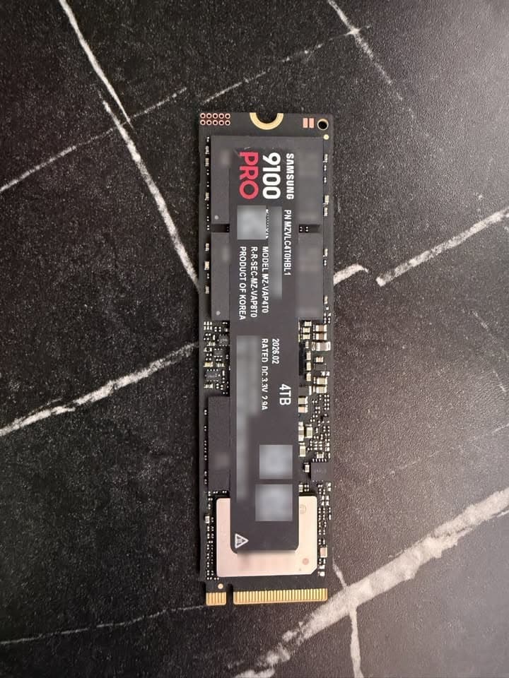 Samsung 9100 PRO 4TB PCIe 5.0 NVMe M.2 SSD (MZ-VAP4T0) - Brand New, 100% Health