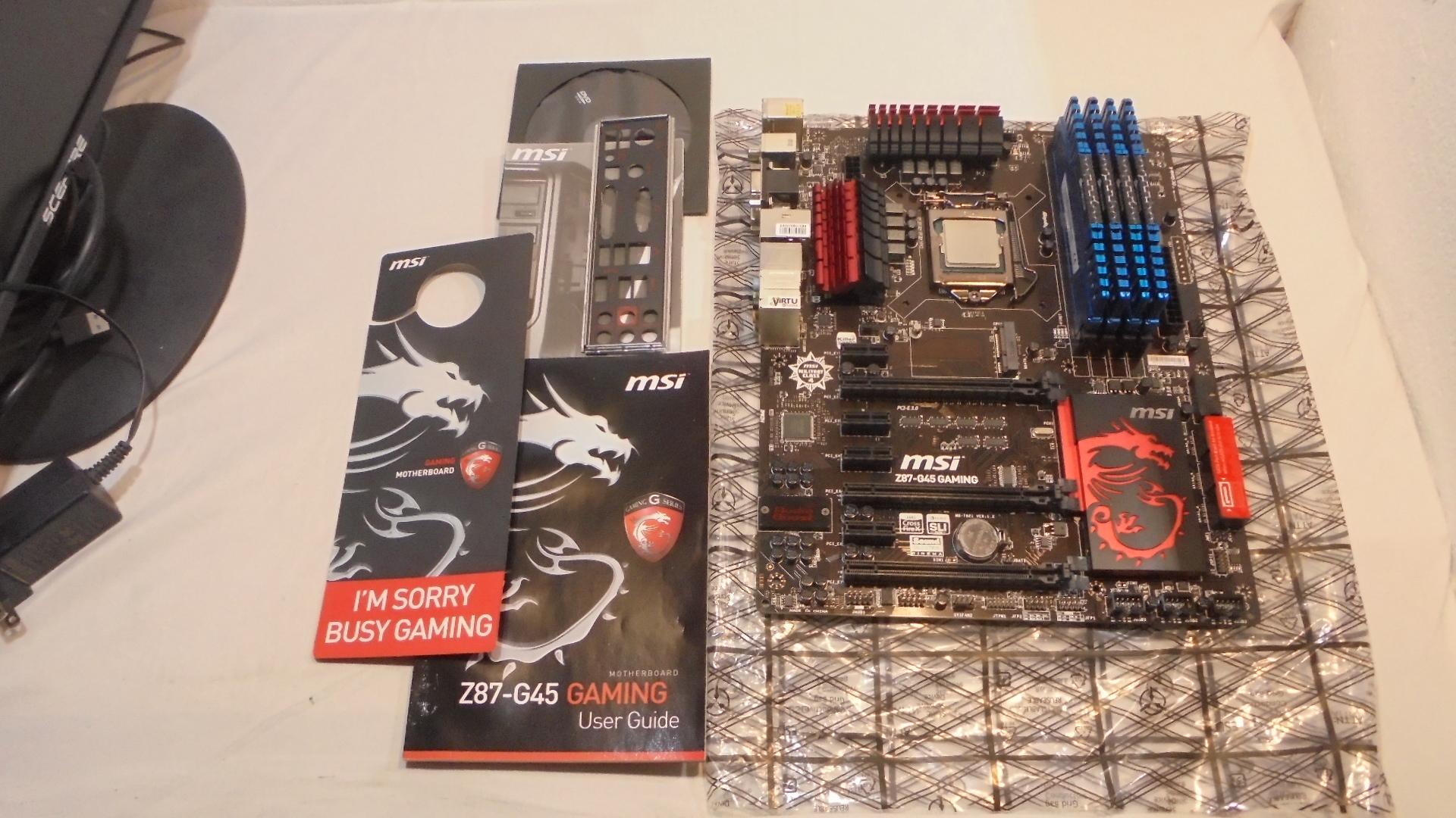 MSI-Z87 G45-Gaming/Intel I-7/16GB Gaming combo In Original Box